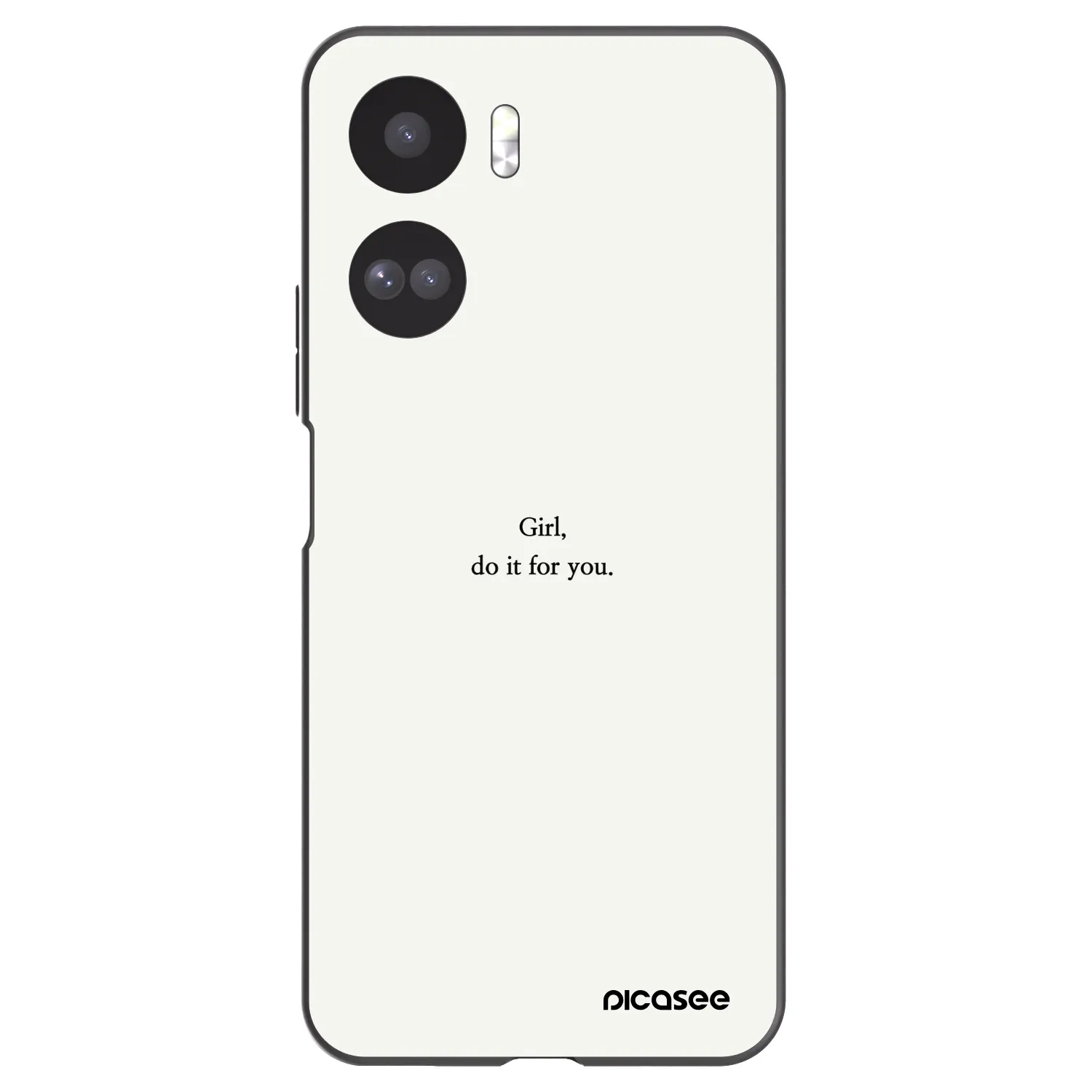 Picasee Μαύρη θήκη σιλικόνης για Honor 90 Lite 5G - Girl, do it for you