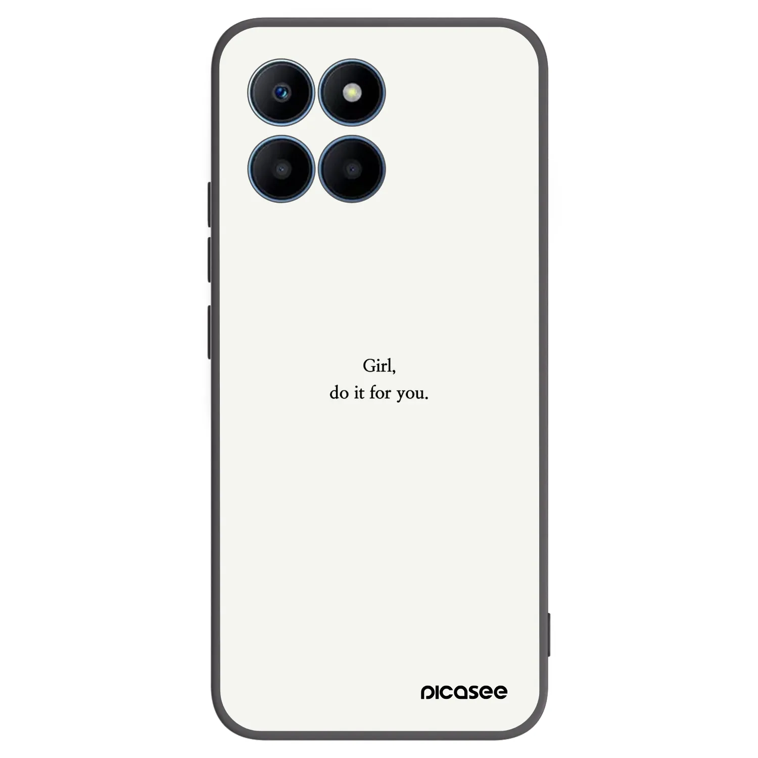 Picasee Μαύρη θήκη σιλικόνης για Honor 70 Lite - Girl, do it for you