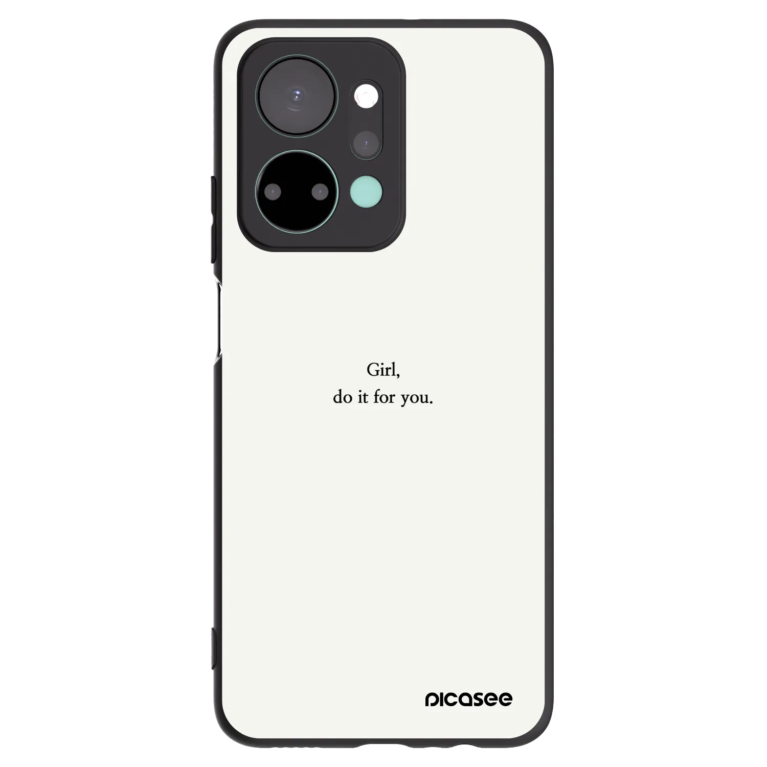 Picasee Μαύρη θήκη σιλικόνης για Honor X7a - Girl, do it for you