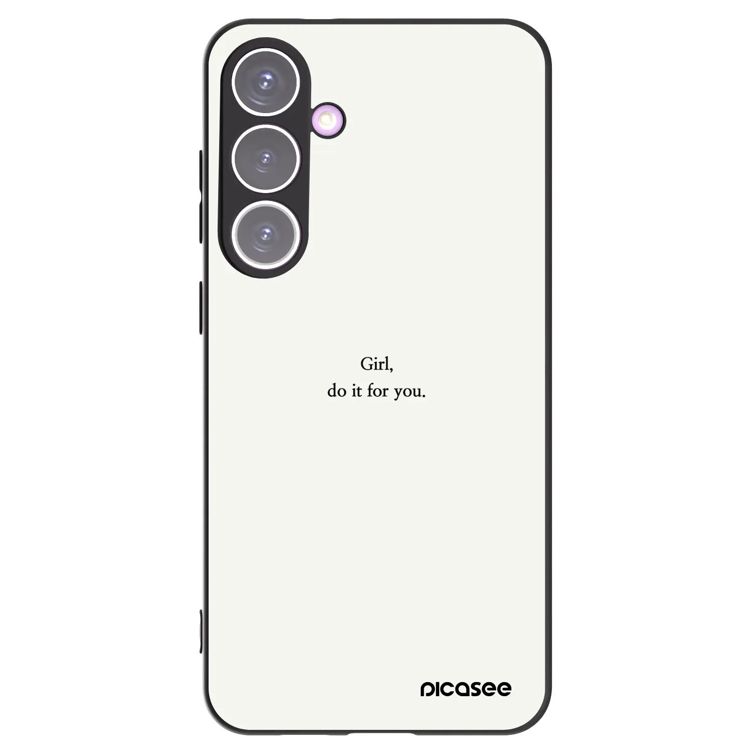 Picasee Μαύρη θήκη σιλικόνης για Samsung Galaxy S24+ S926B 5G - Girl, do it for you