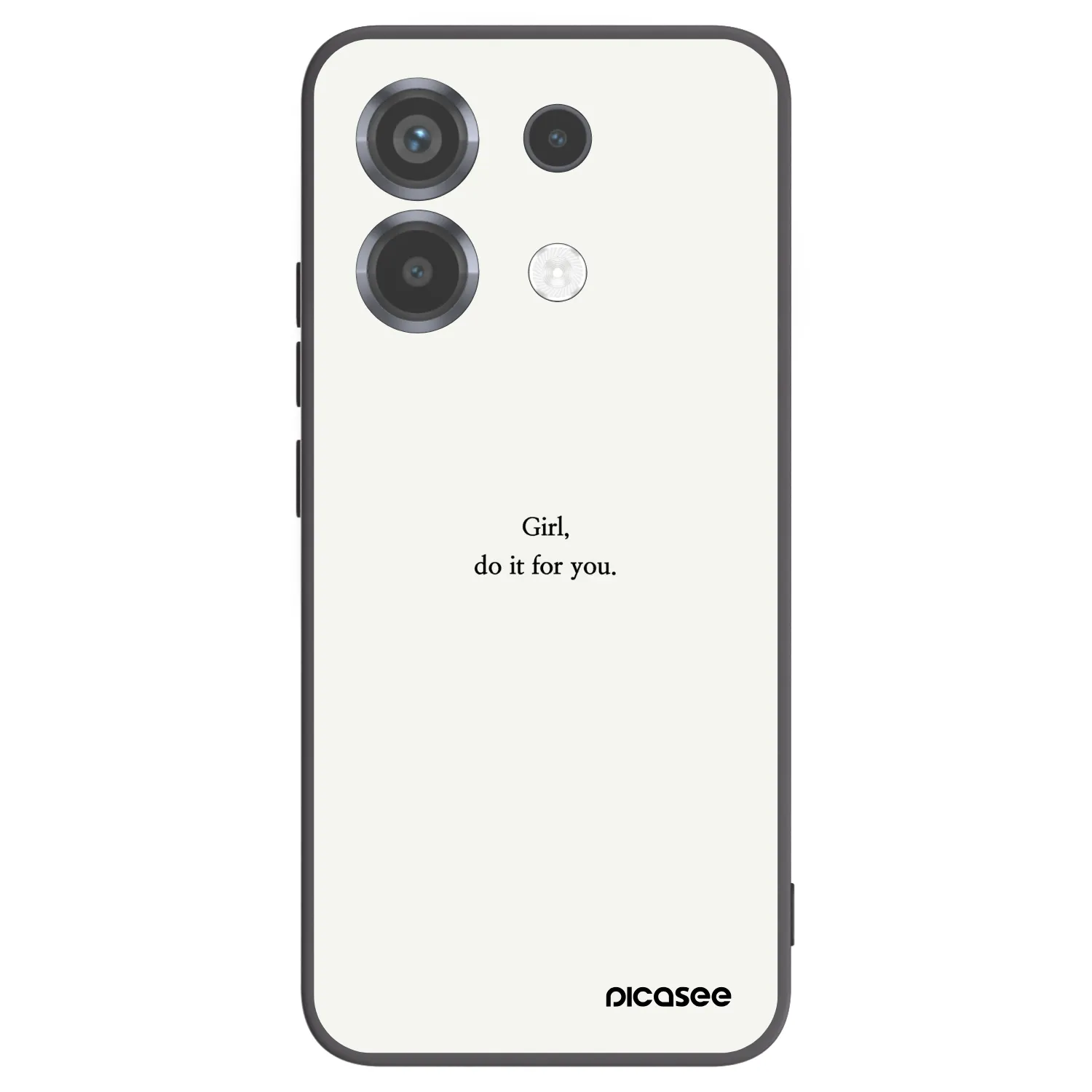 Picasee Μαύρη θήκη σιλικόνης για Xiaomi Poco X6 - Girl, do it for you
