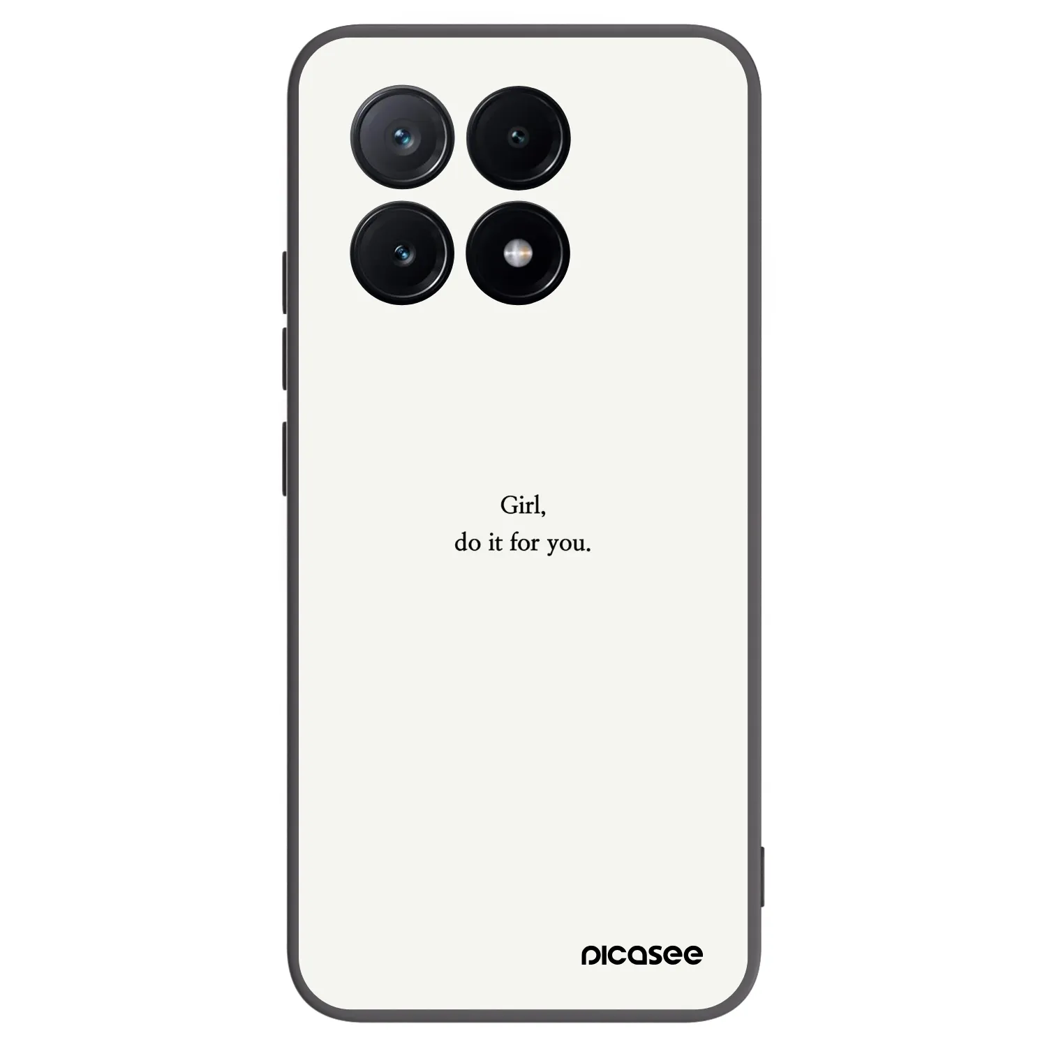 Picasee Μαύρη θήκη σιλικόνης για Xiaomi Poco X6 Pro - Girl, do it for you