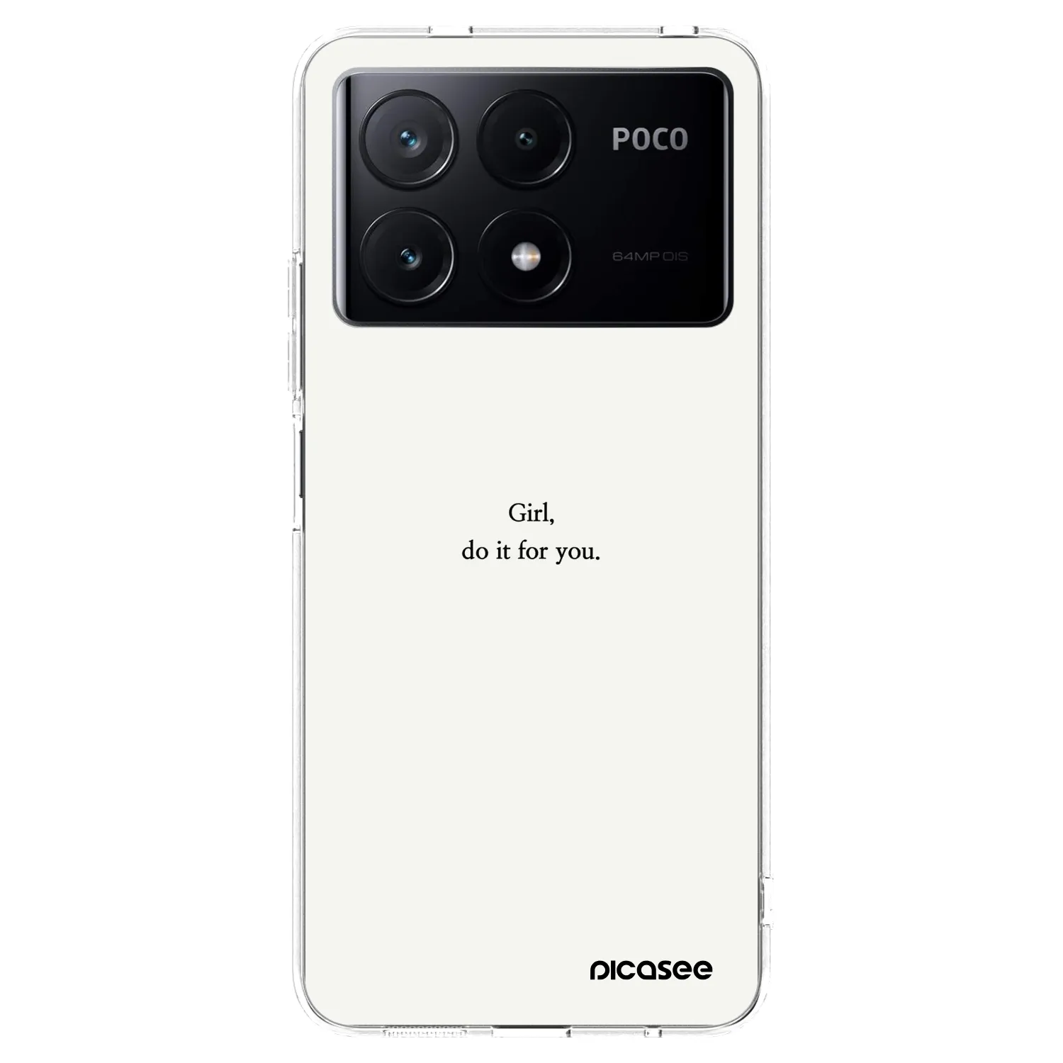 Picasee διαφανής θήκη σιλικόνης Xiaomi Poco X6 Pro - Girl, do it for you