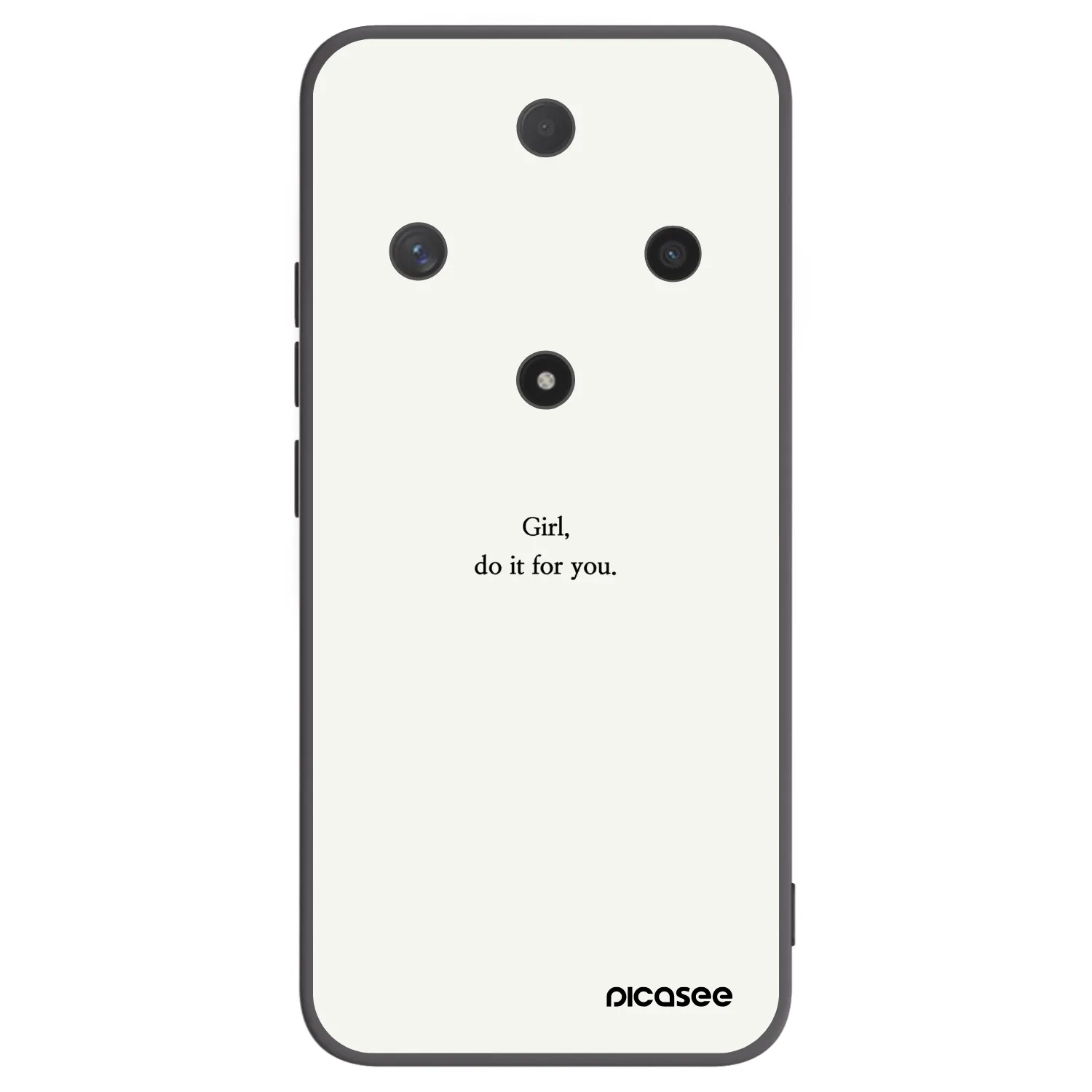 Picasee Μαύρη θήκη σιλικόνης για Honor Magic6 Lite 5G - Girl, do it for you