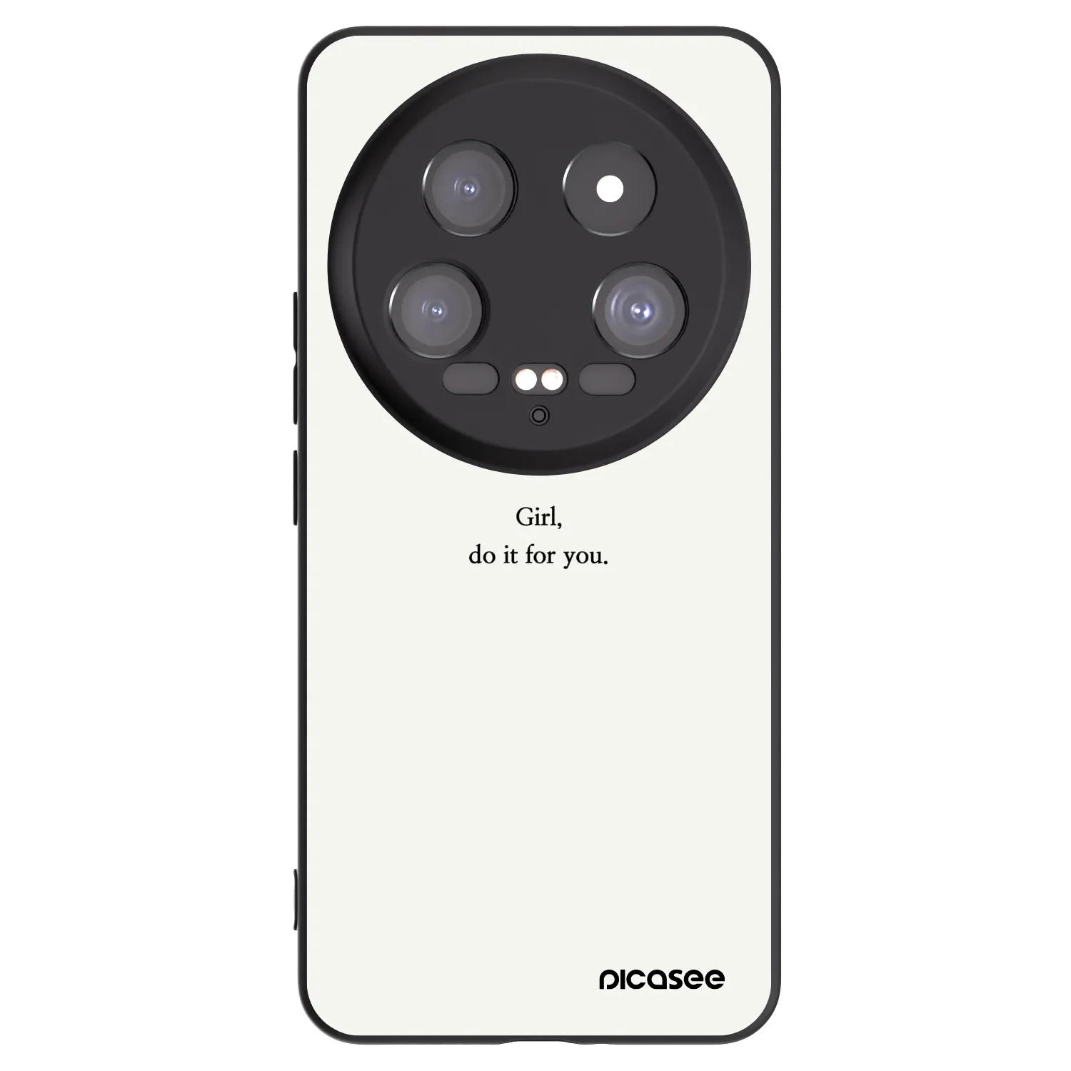 Picasee Μαύρη θήκη σιλικόνης για Xiaomi 14 Ultra - Girl, do it for you