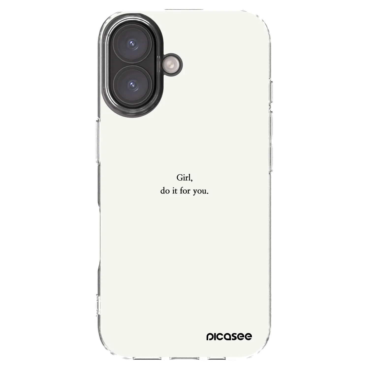 Picasee διαφανής θήκη σιλικόνης Apple iPhone 16 - Girl, do it for you