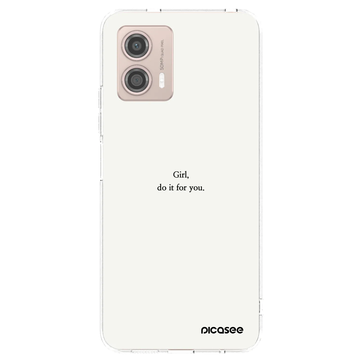 Picasee διαφανής θήκη σιλικόνης Motorola Moto G53 5G - Girl, do it for you