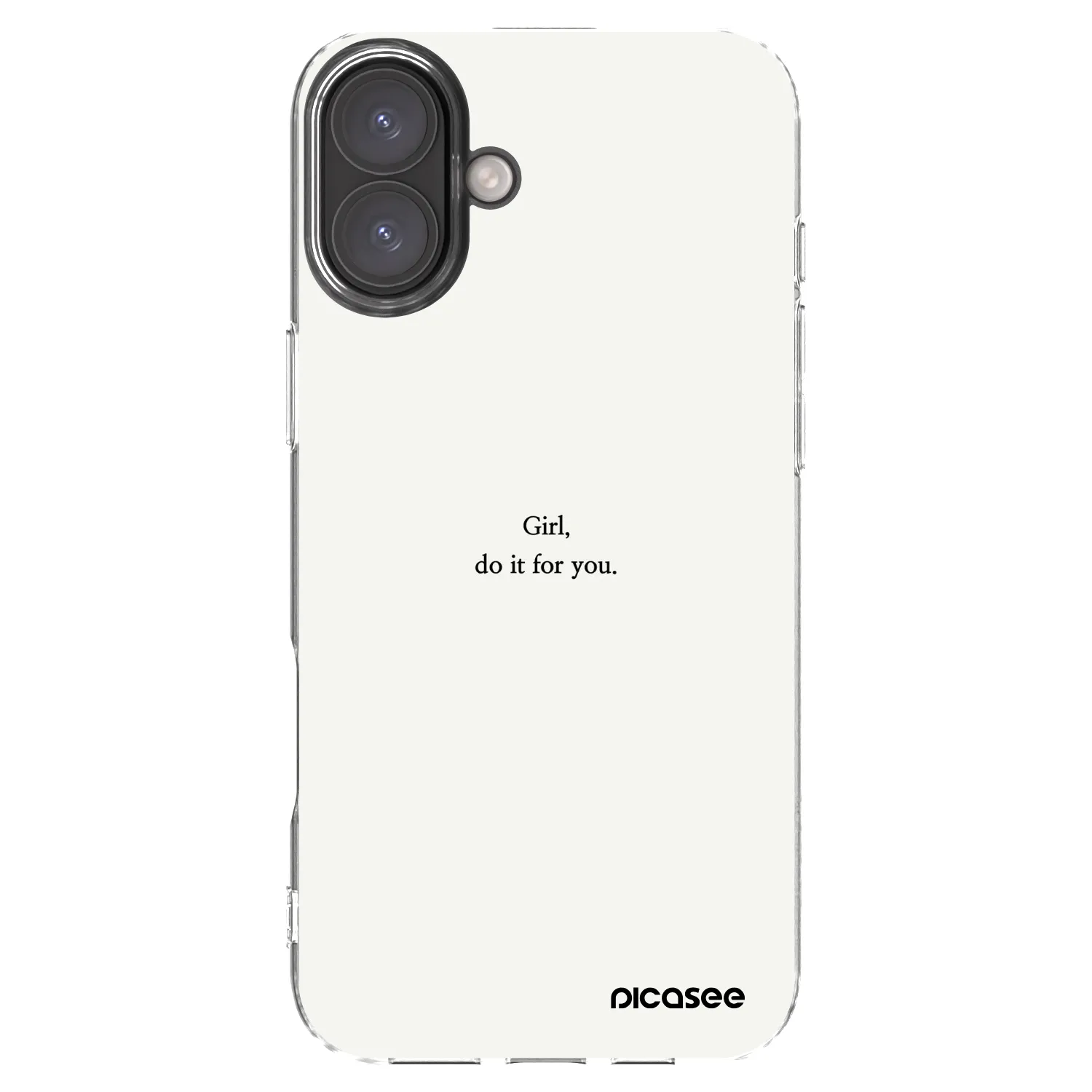 Picasee διαφανής θήκη σιλικόνης Apple iPhone 16 Plus - Girl, do it for you