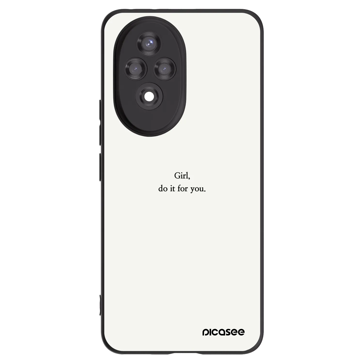 Picasee Μαύρη θήκη σιλικόνης για Honor 200 5G - Girl, do it for you