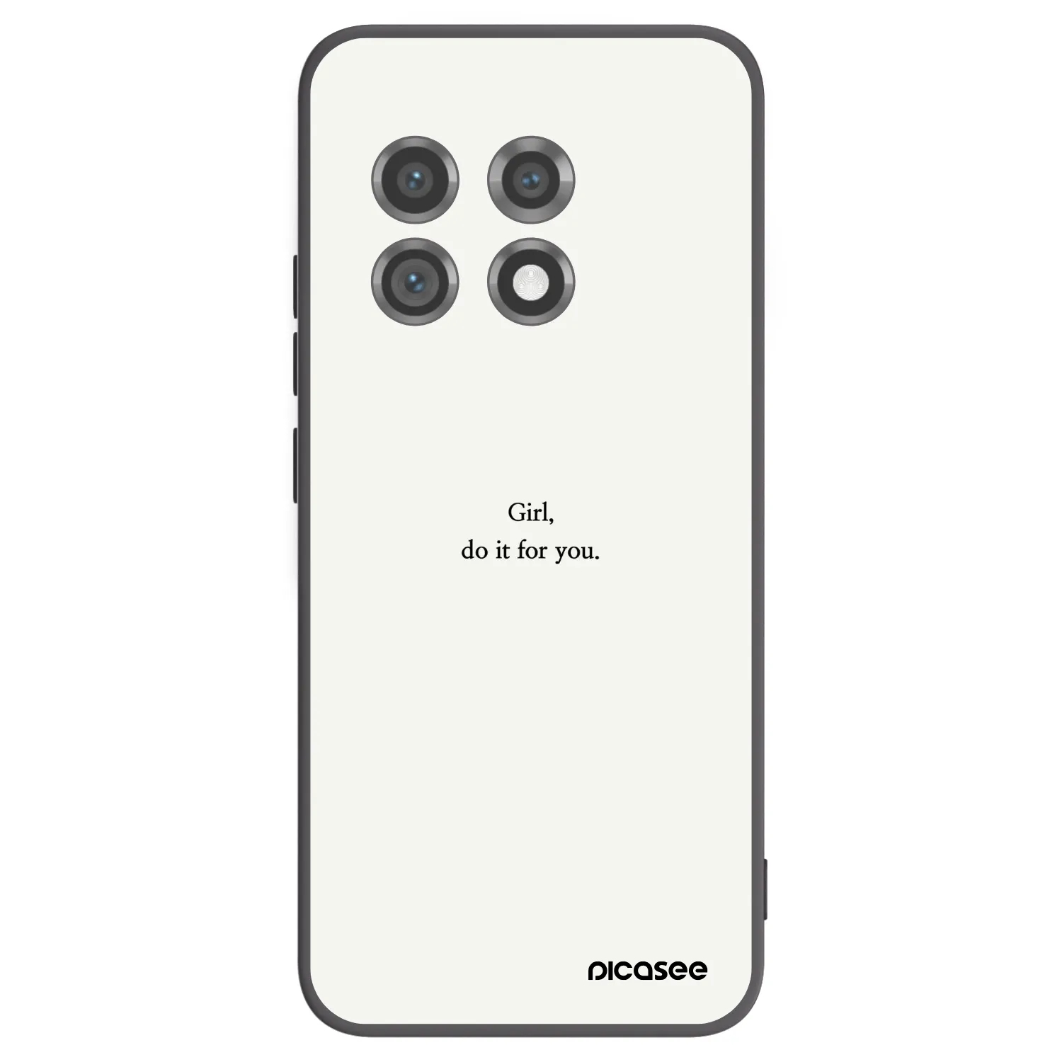Picasee Μαύρη θήκη σιλικόνης για OnePlus 11 5G - Girl, do it for you
