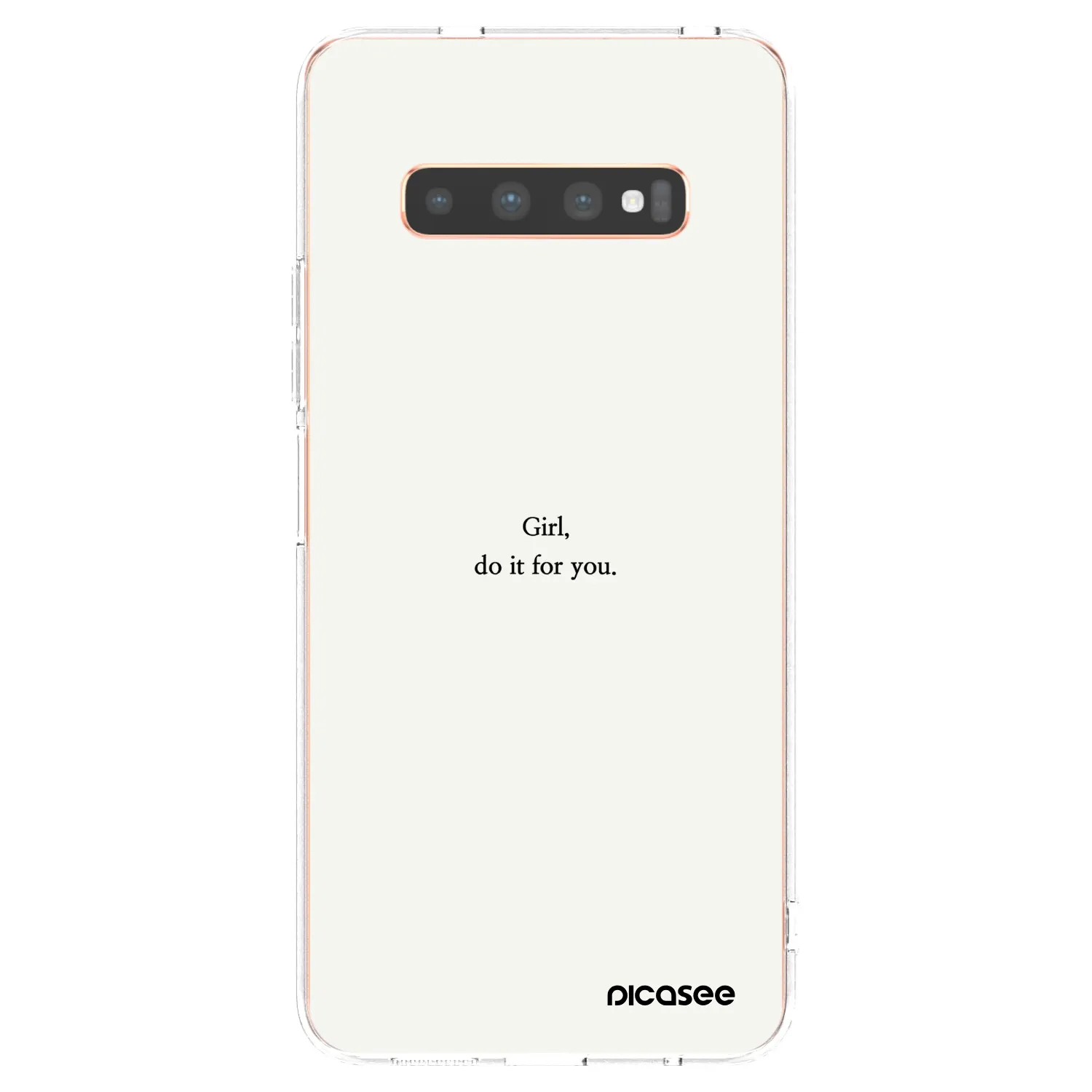 Picasee διαφανής θήκη σιλικόνης Samsung Galaxy S10 Plus G975 - Girl, do it for you