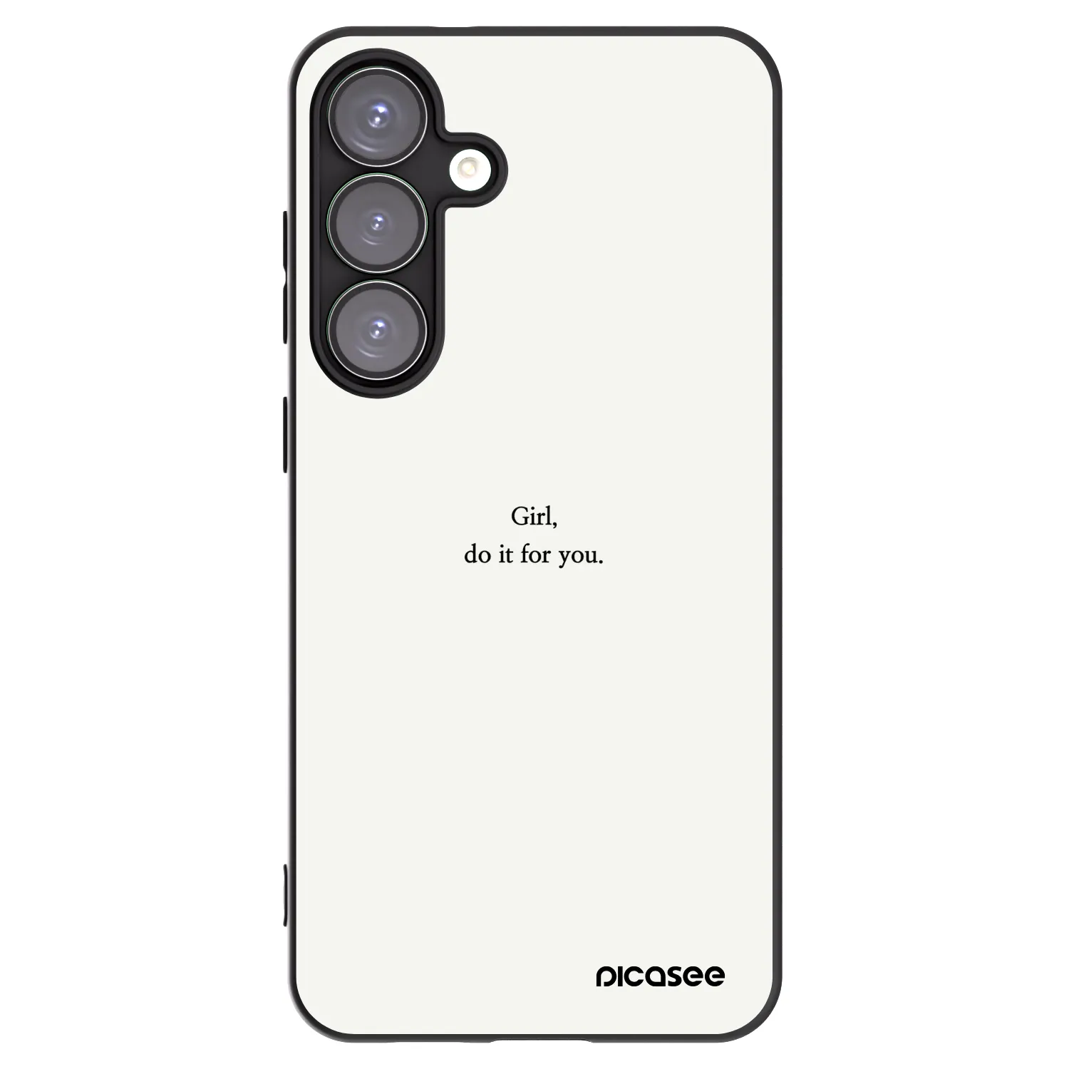 Picasee Μαύρη θήκη σιλικόνης για Samsung Galaxy S25+ 5G - Girl, do it for you