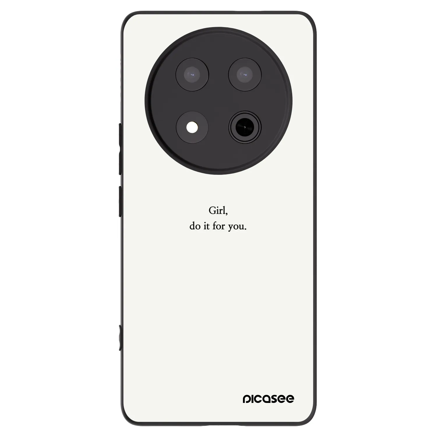 Picasee Μαύρη θήκη σιλικόνης για Honor Magic7 Lite 5G - Girl, do it for you