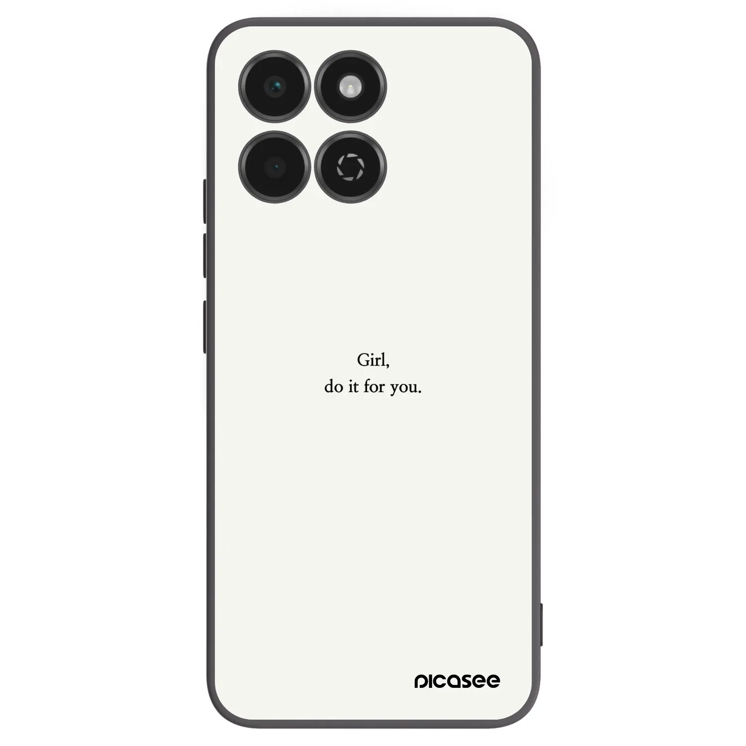 Picasee Μαύρη θήκη σιλικόνης για Honor 200 Smart 5G - Girl, do it for you