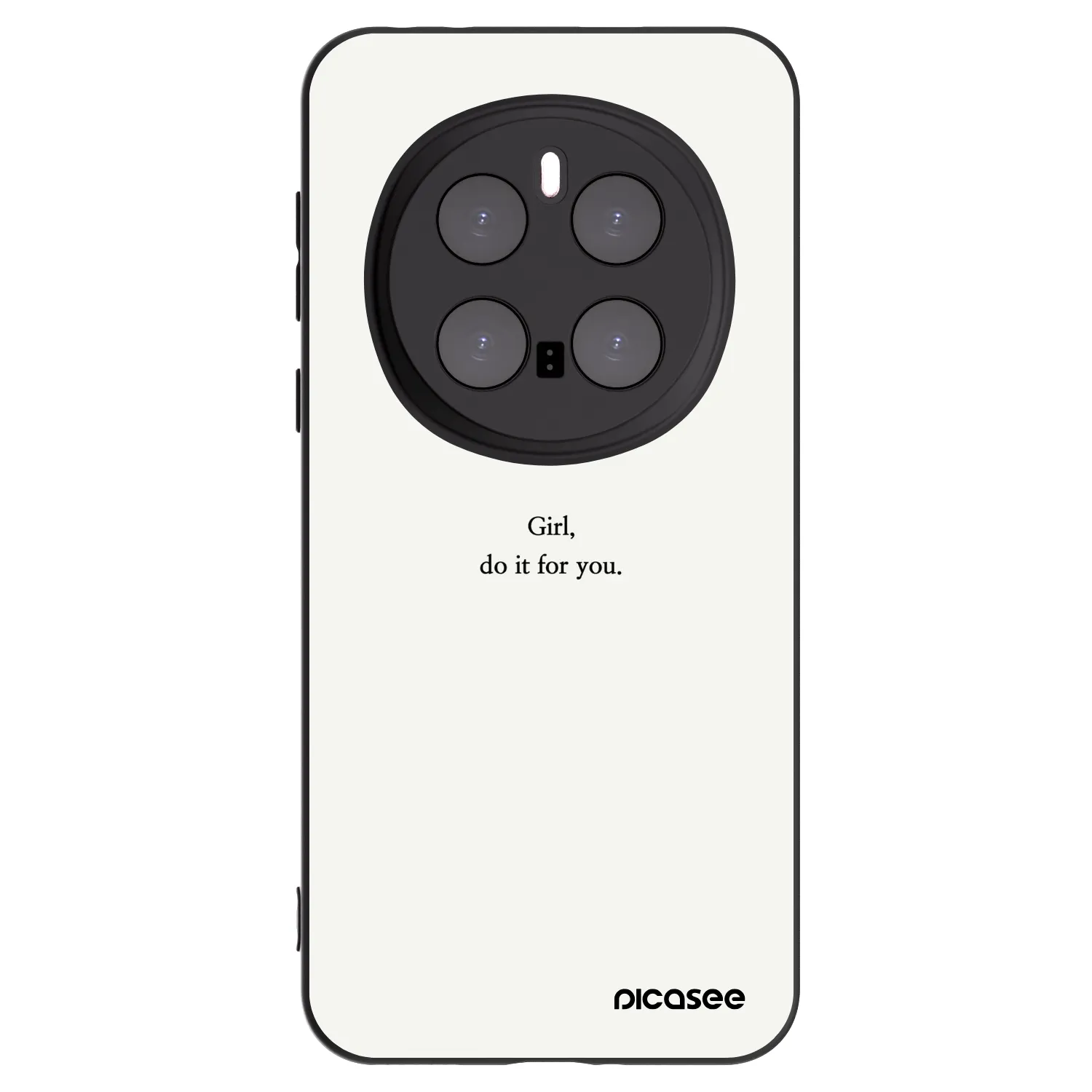 Picasee Μαύρη θήκη σιλικόνης για Honor Magic7 Pro 5G - Girl, do it for you