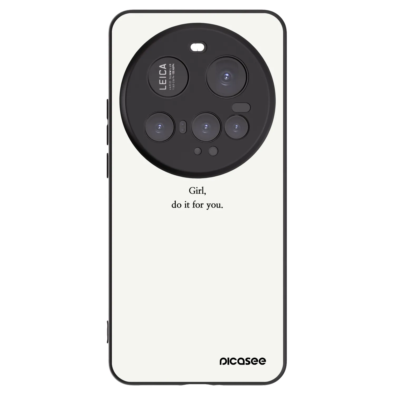 Picasee Μαύρη θήκη σιλικόνης για Xiaomi 15 Ultra - Girl, do it for you