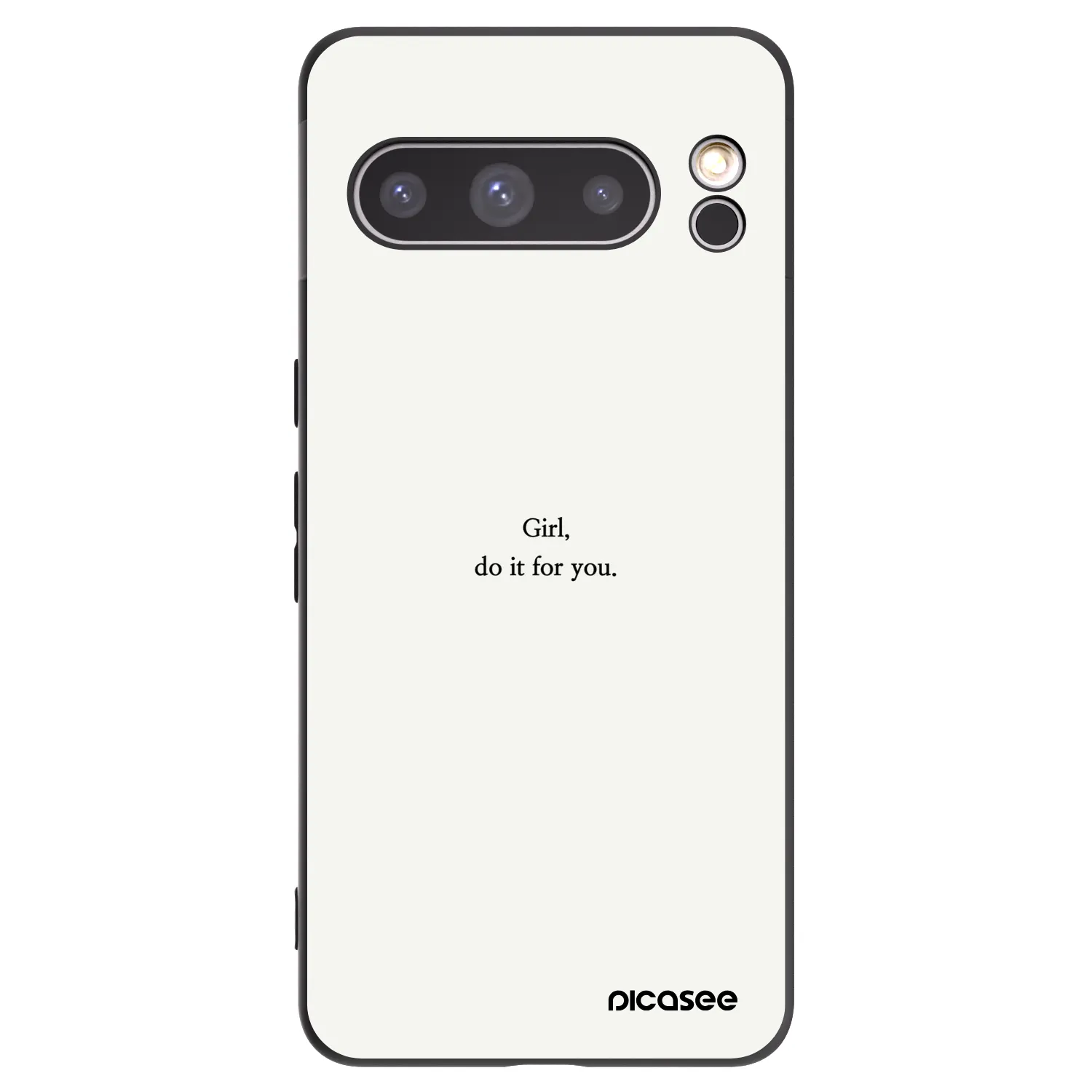 Picasee Μαύρη θήκη σιλικόνης για Google Pixel 8 Pro - Girl, do it for you