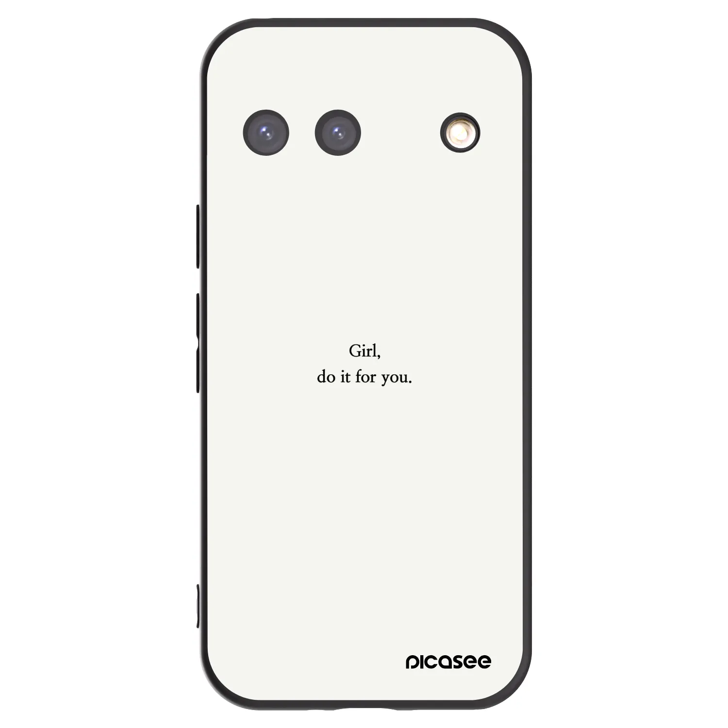 Picasee Μαύρη θήκη σιλικόνης για Google Pixel 9 - Girl, do it for you