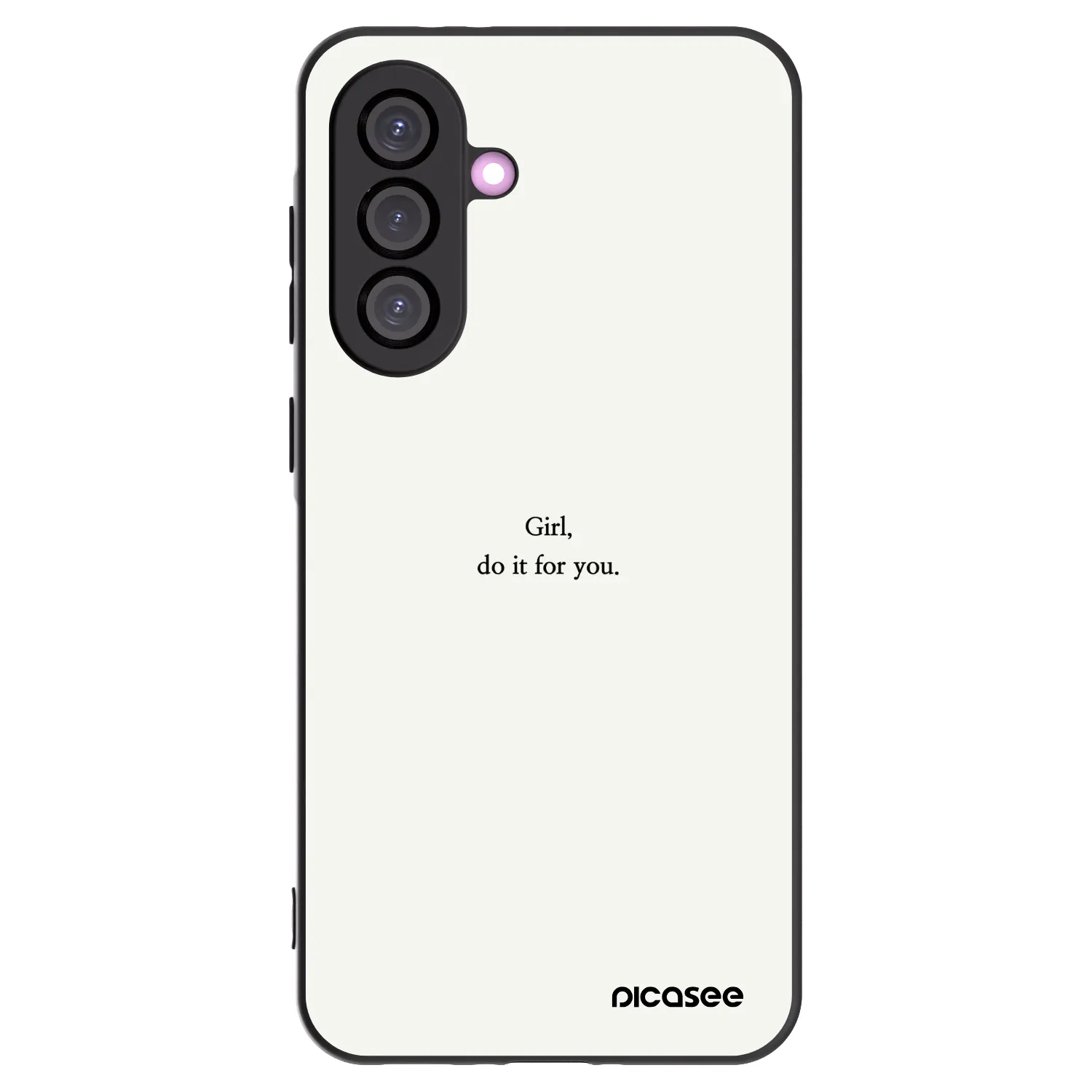 Picasee Μαύρη θήκη σιλικόνης για Samsung Galaxy A36 5G - Girl, do it for you