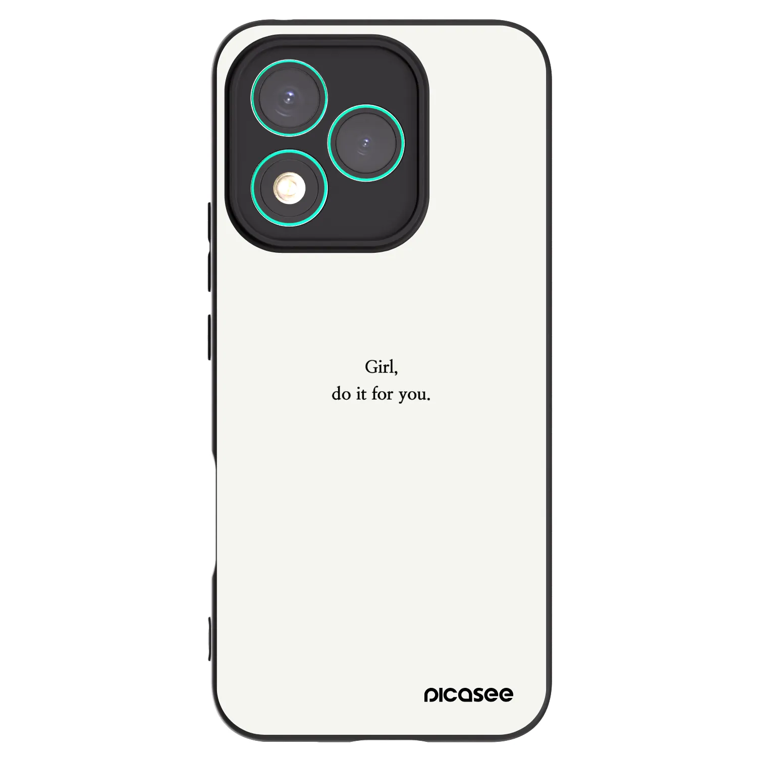 Picasee Μαύρη θήκη σιλικόνης για Honor 400 Lite 5G - Girl, do it for you