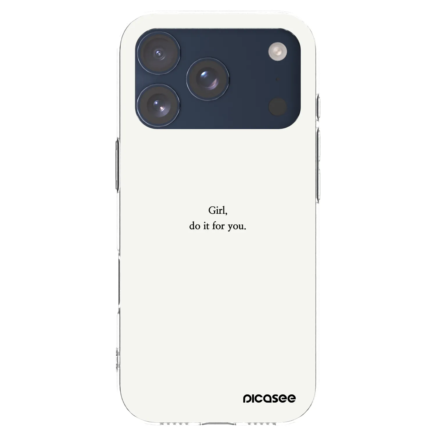 Picasee διαφανής θήκη σιλικόνης Apple iPhone 17 Pro - Girl, do it for you