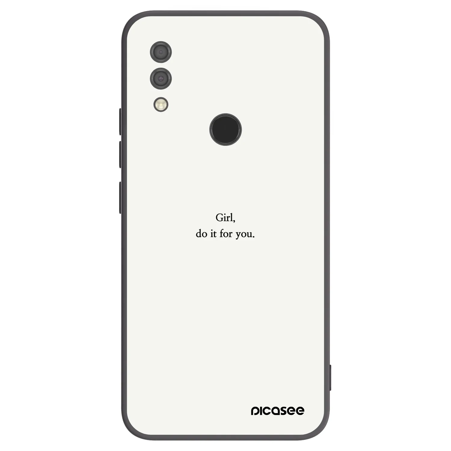 Picasee Μαύρη θήκη σιλικόνης για Xiaomi Redmi 7 - Girl, do it for you