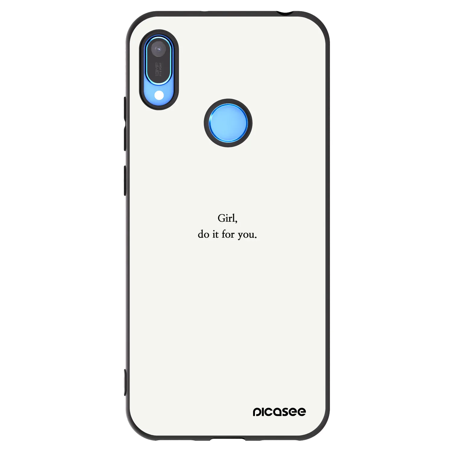Picasee Μαύρη θήκη σιλικόνης για Huawei Y6 2019 - Girl, do it for you