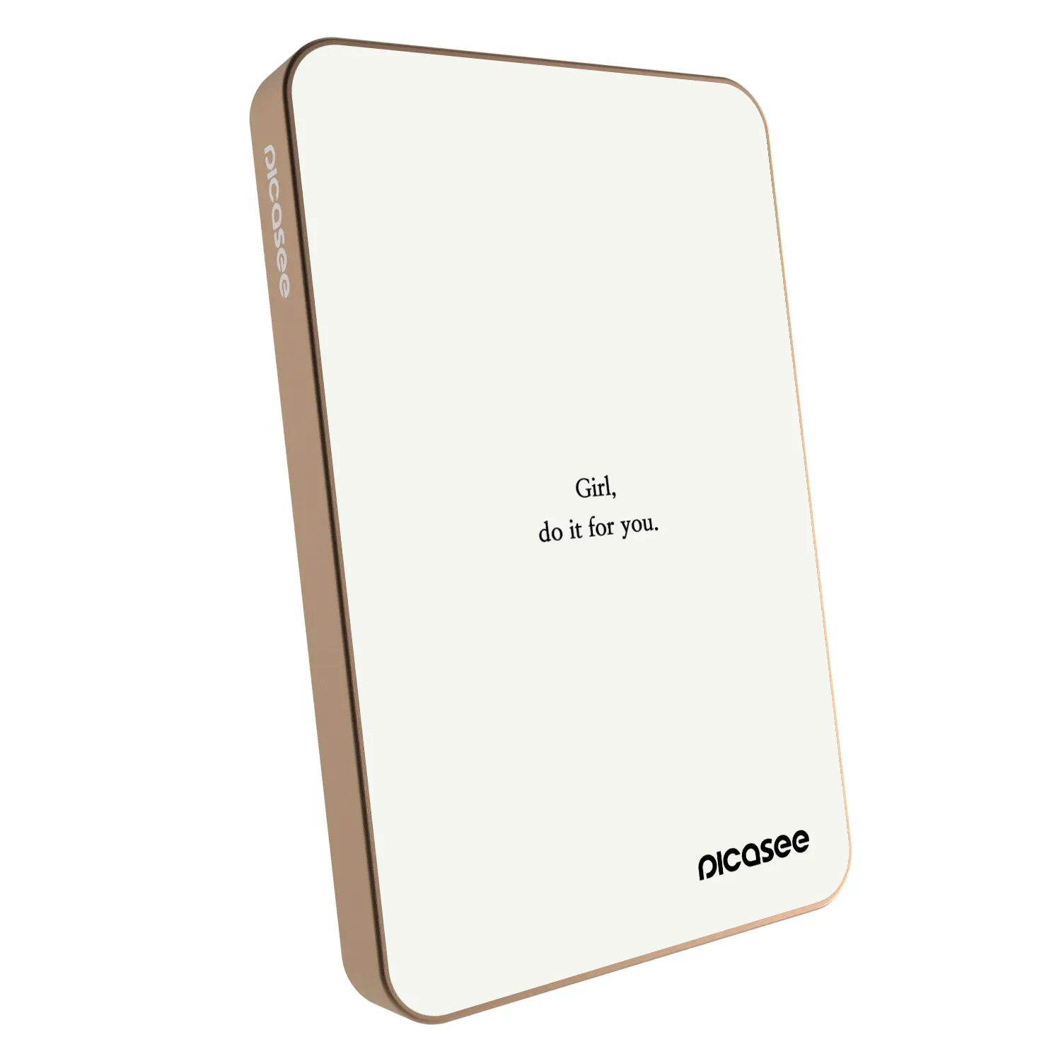 Picasee Powerbank με MagSafe 5 000 mAh Χρυσαφένιος - Girl, do it for you