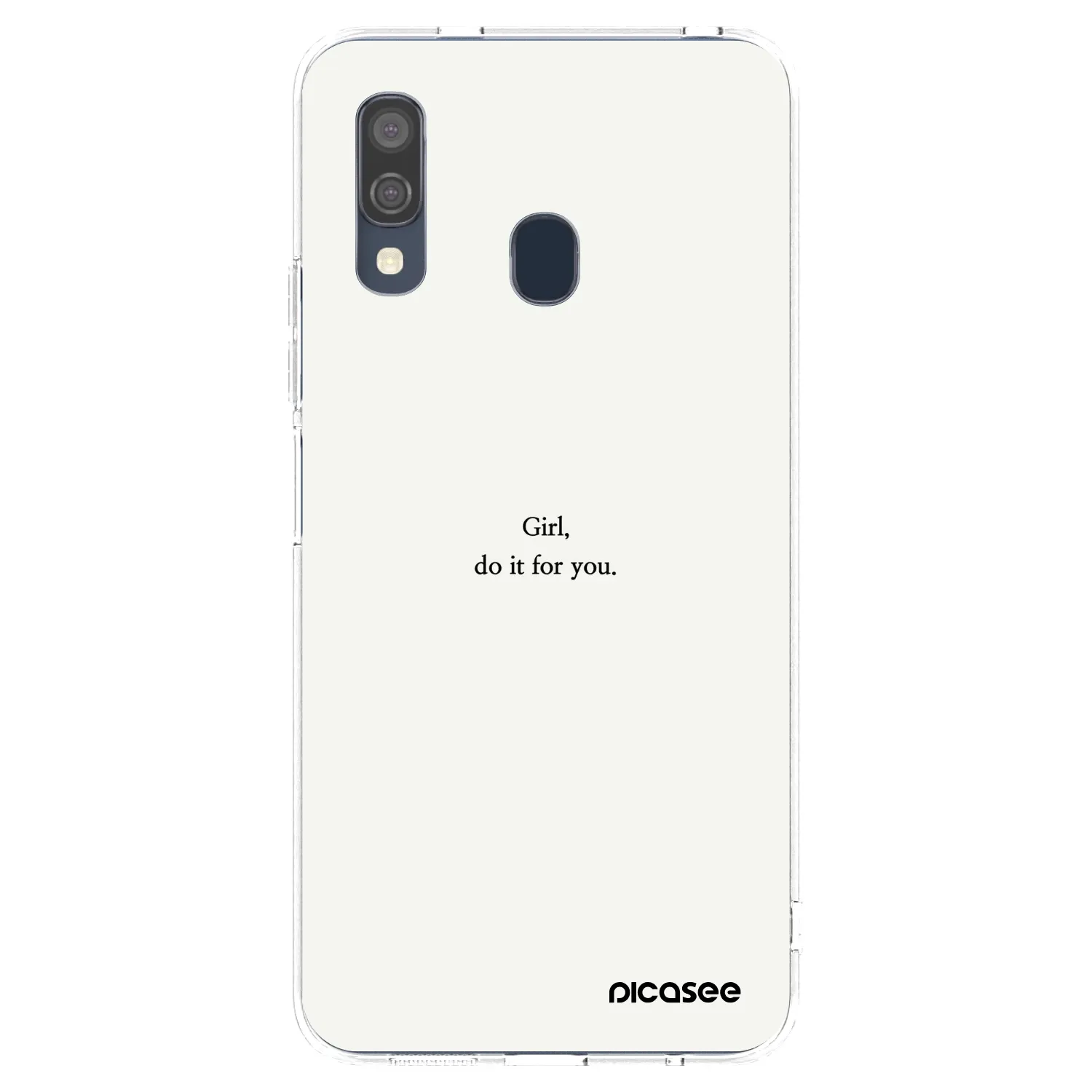 Picasee διαφανής θήκη σιλικόνης Samsung Galaxy A40 A405F - Girl, do it for you