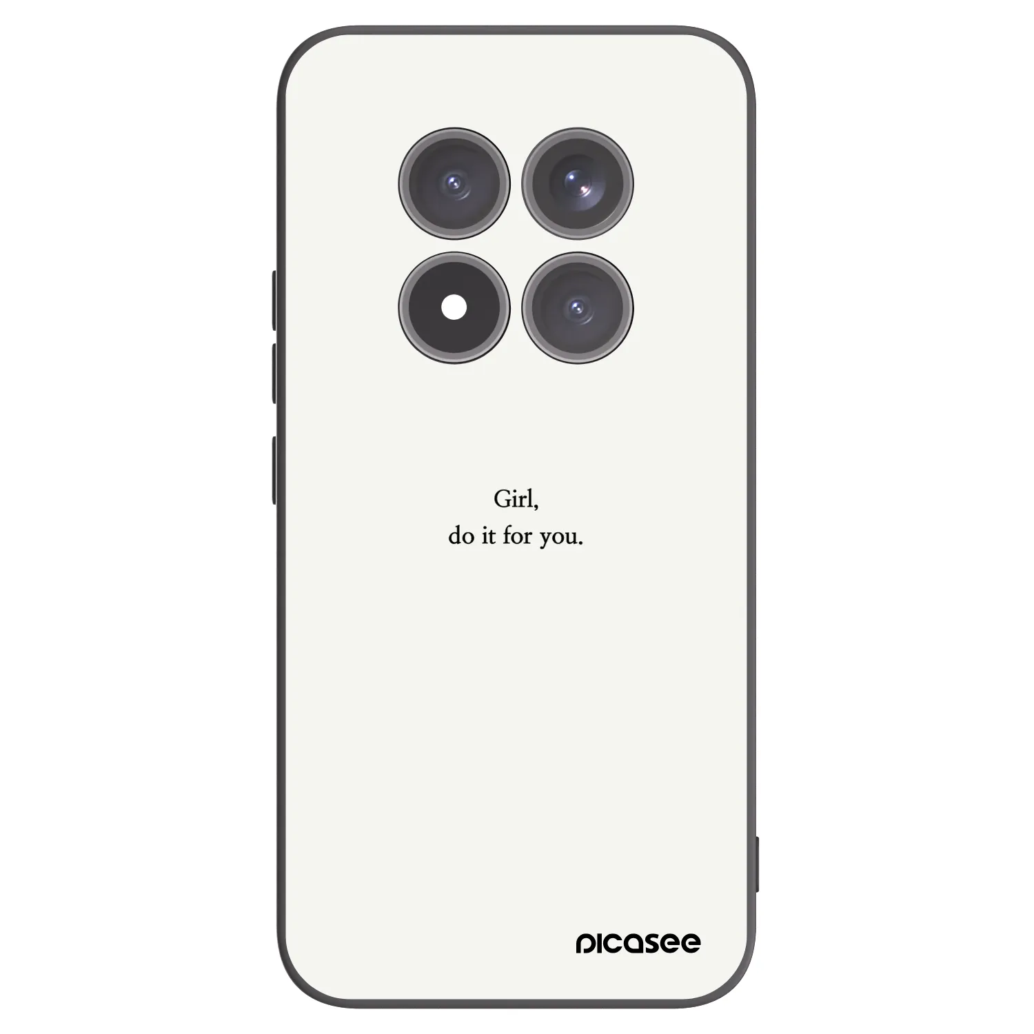 Picasee Μαύρη θήκη σιλικόνης για Xiaomi Redmi Note 15 Pro+ - Girl, do it for you