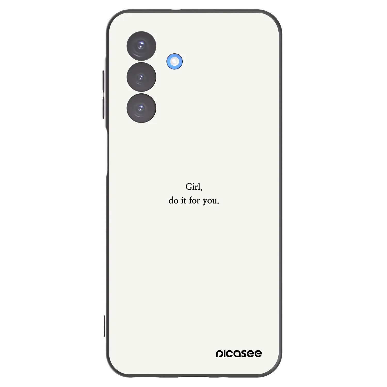 Picasee Μαύρη θήκη σιλικόνης για Samsung Galaxy A17 5G - Girl, do it for you