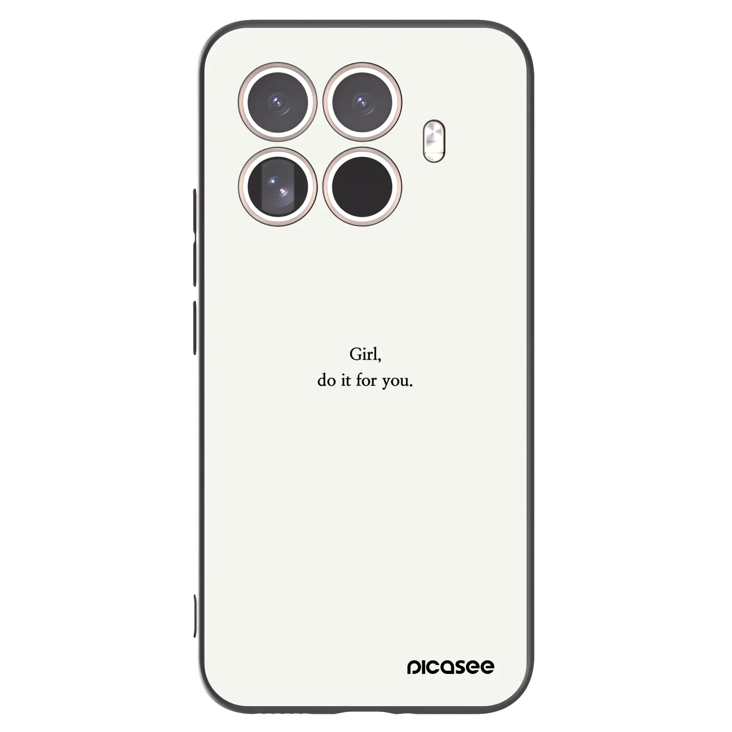 Picasee Μαύρη θήκη σιλικόνης για Xiaomi 15T Pro - Girl, do it for you