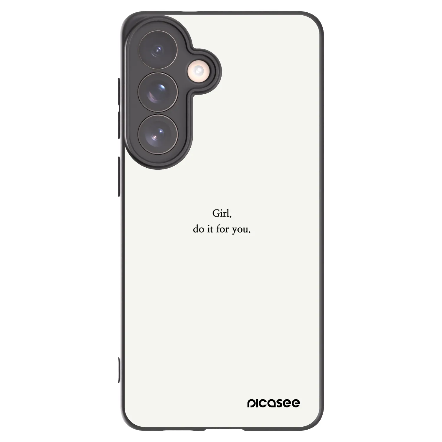 Picasee Μαύρη θήκη σιλικόνης για Samsung Galaxy S26+ - Girl, do it for you