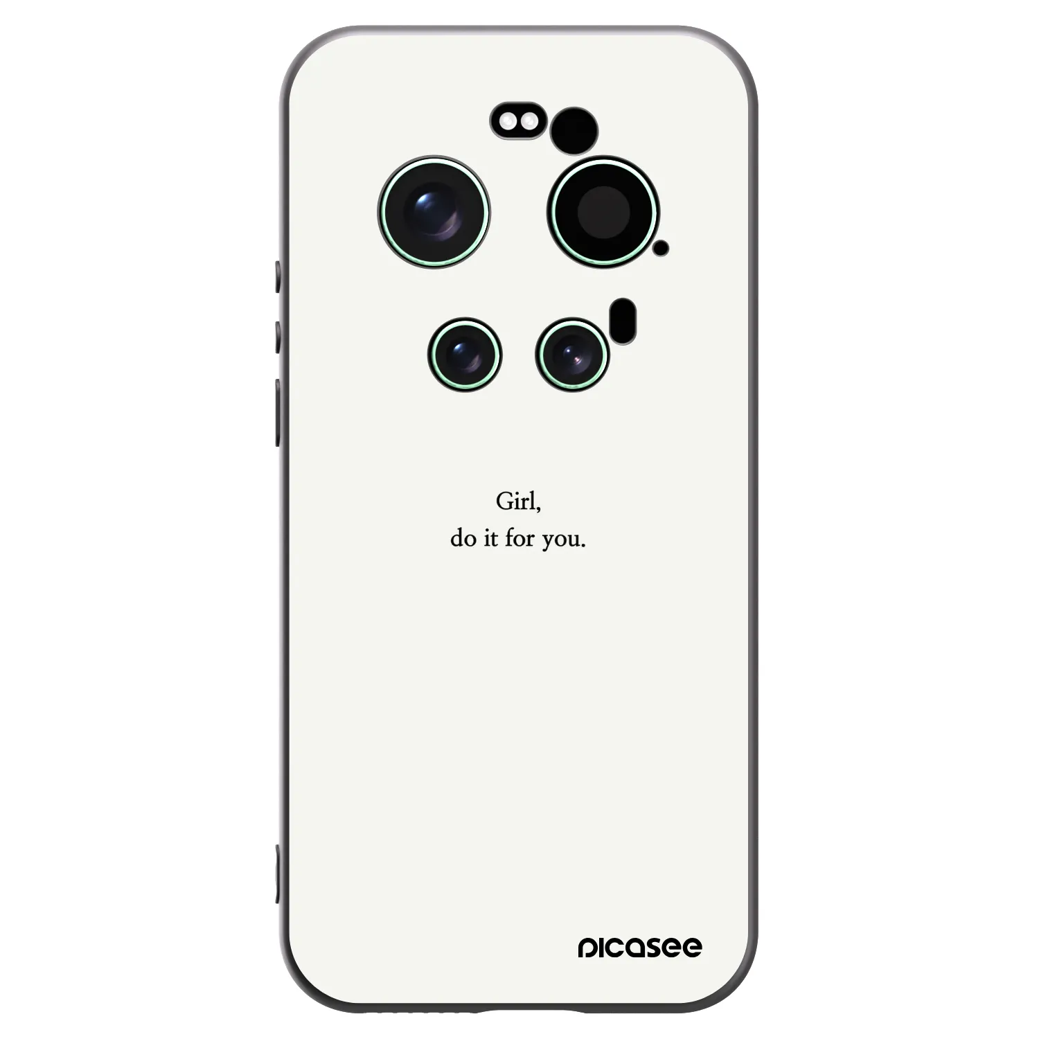 Picasee Μαύρη θήκη σιλικόνης για Xiaomi 17 Ultra - Girl, do it for you