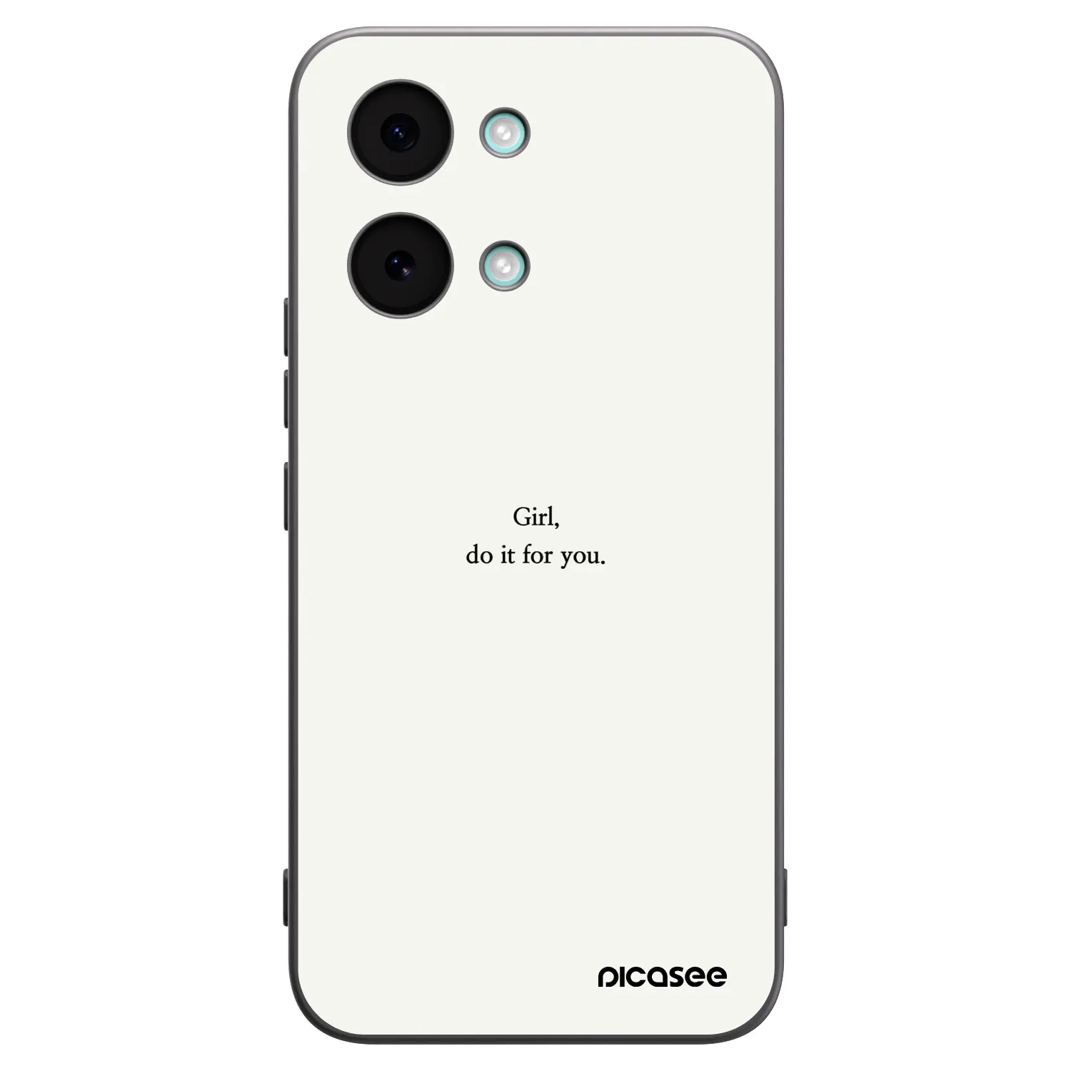 Picasee Μαύρη θήκη σιλικόνης για Xiaomi Poco X8 Pro Max - Girl, do it for you