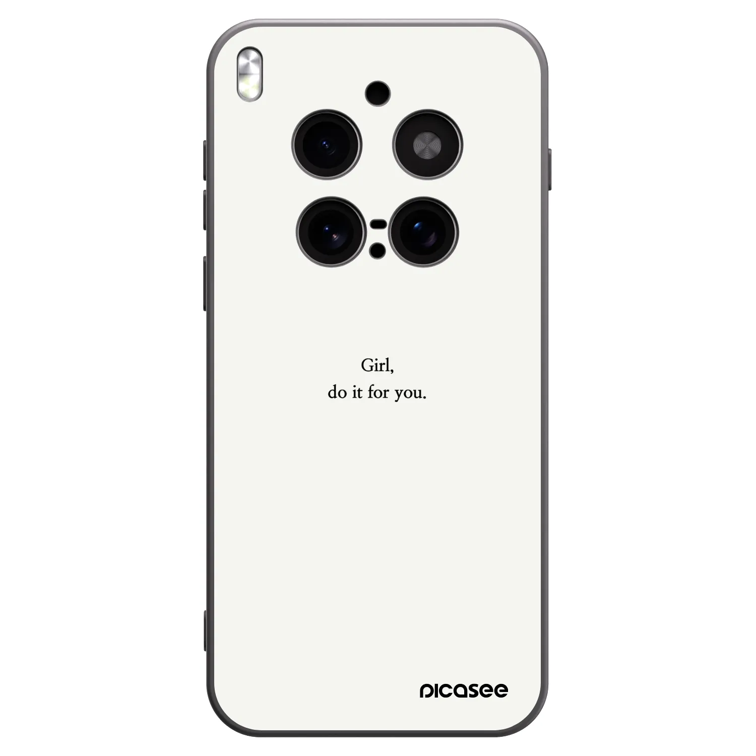 Picasee Μαύρη θήκη σιλικόνης για Vivo X300 Pro - Girl, do it for you