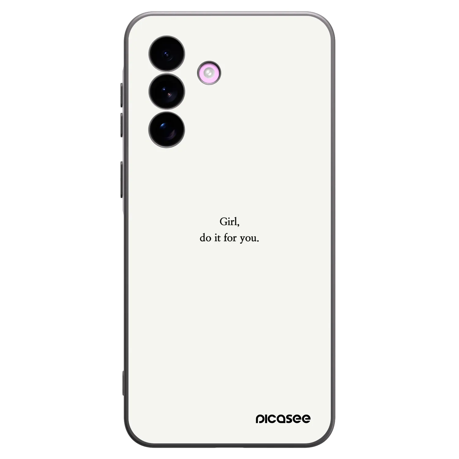 Picasee Μαύρη θήκη σιλικόνης για Samsung Galaxy A57 5G - Girl, do it for you