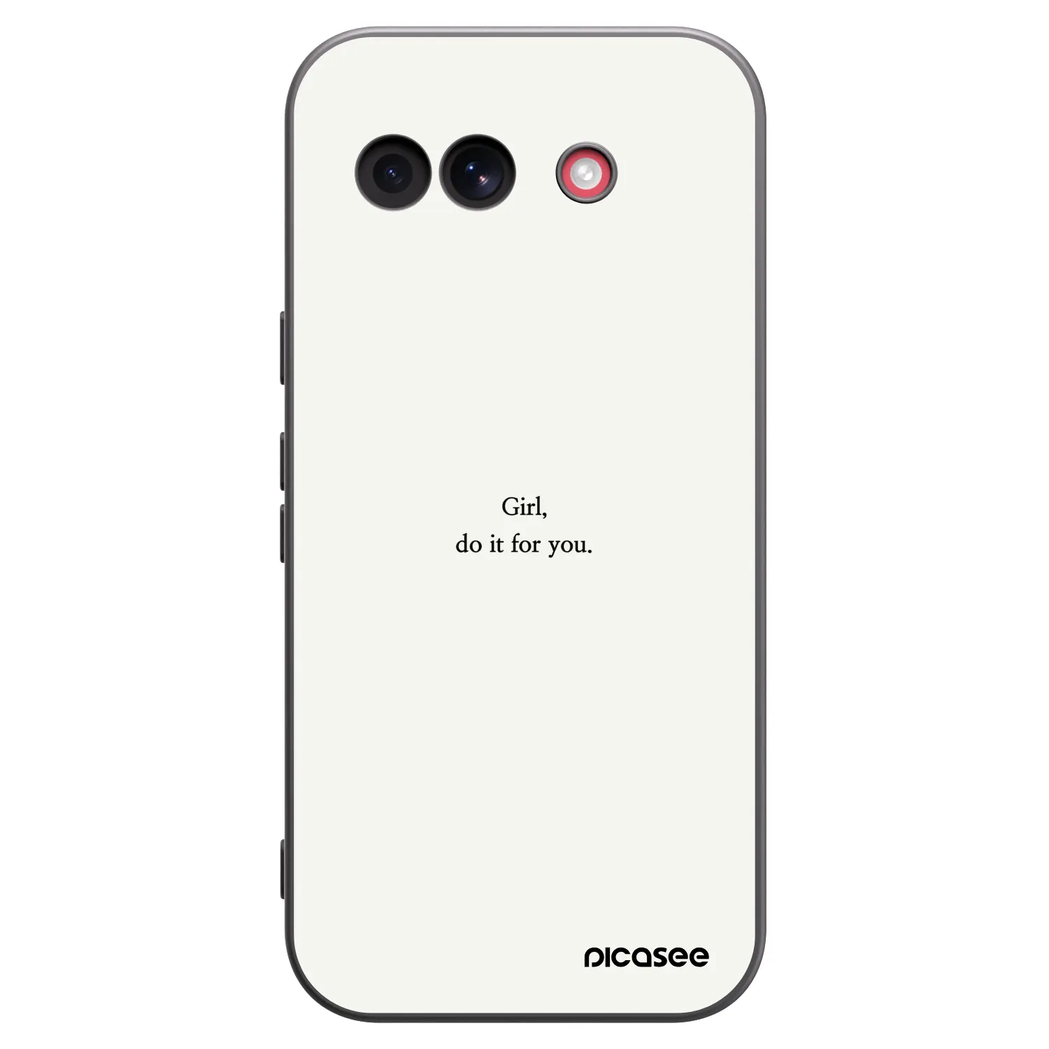 Picasee Μαύρη θήκη σιλικόνης για Google Pixel 10a - Girl, do it for you