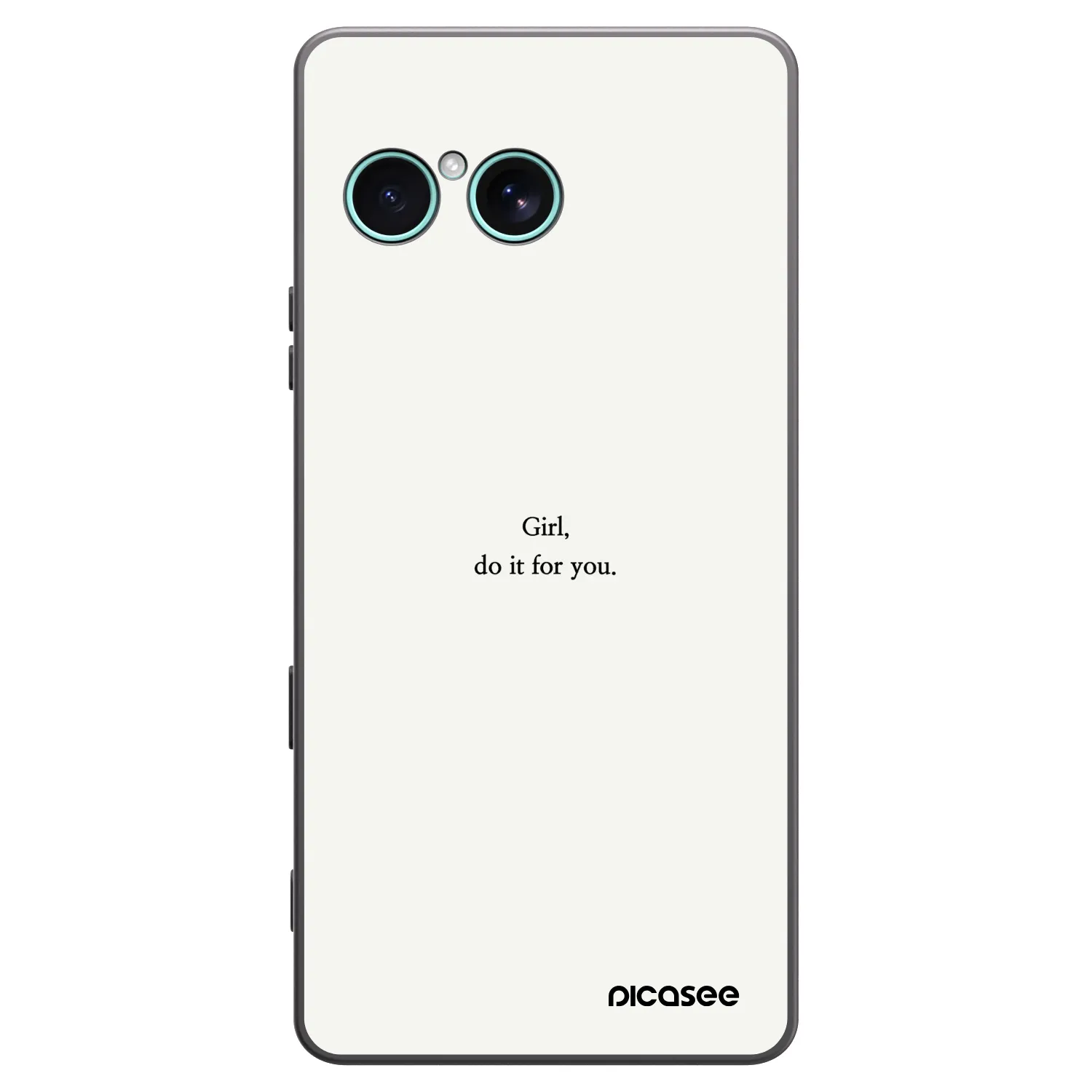 Picasee Μαύρη θήκη σιλικόνης για Sony Xperia 10 VII - Girl, do it for you