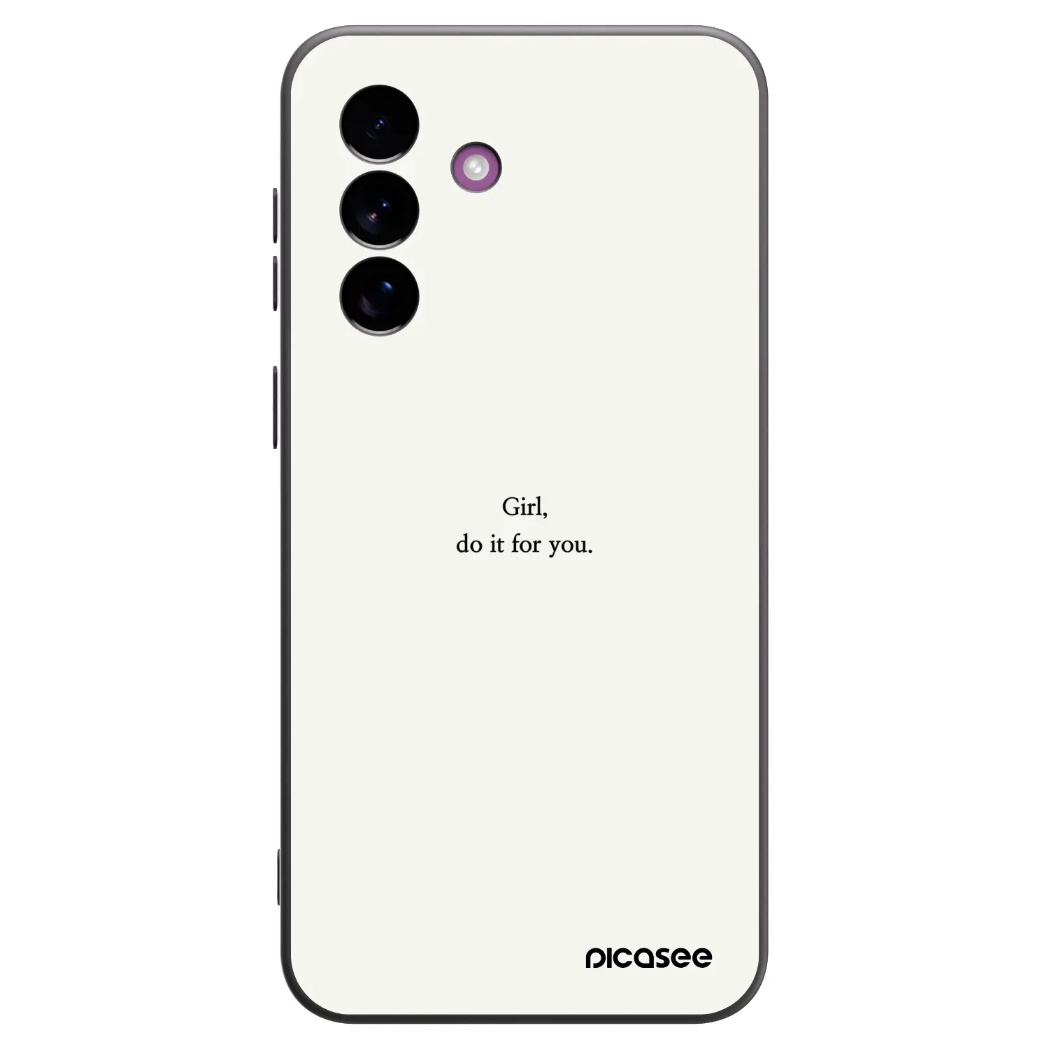 Picasee Μαύρη θήκη σιλικόνης για Samsung Galaxy A37 - Girl, do it for you