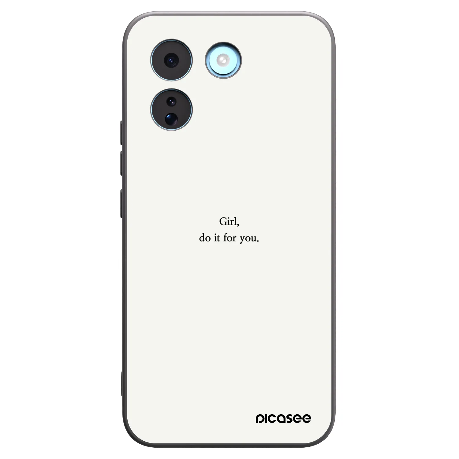Picasee Μαύρη θήκη σιλικόνης για Xiaomi Redmi Note 17 Pro MAX 5G - Girl, do it for you