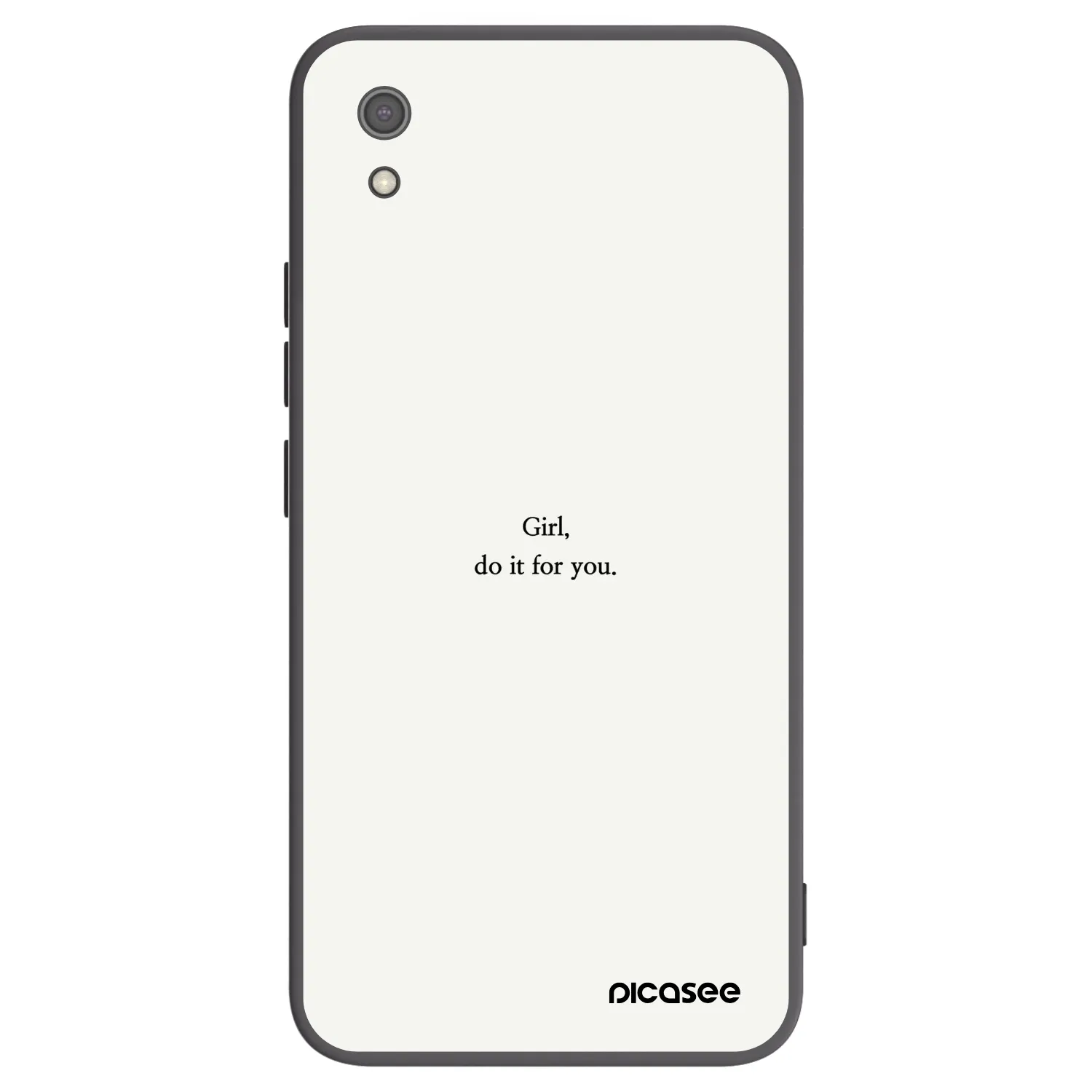 Picasee Μαύρη θήκη σιλικόνης για Xiaomi Redmi 7A - Girl, do it for you