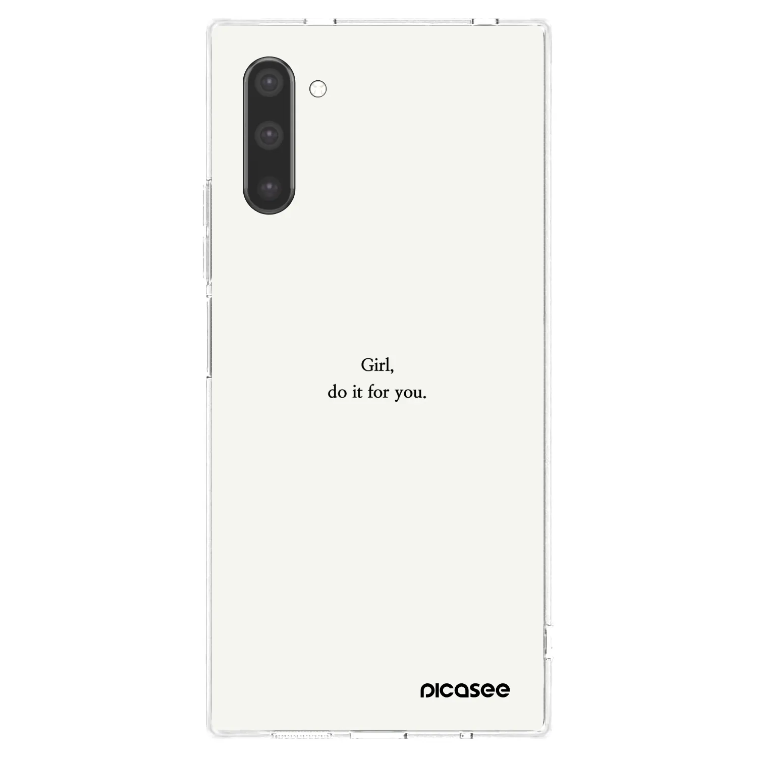 Picasee διαφανής θήκη σιλικόνης Samsung Galaxy Note 10 N970F - Girl, do it for you
