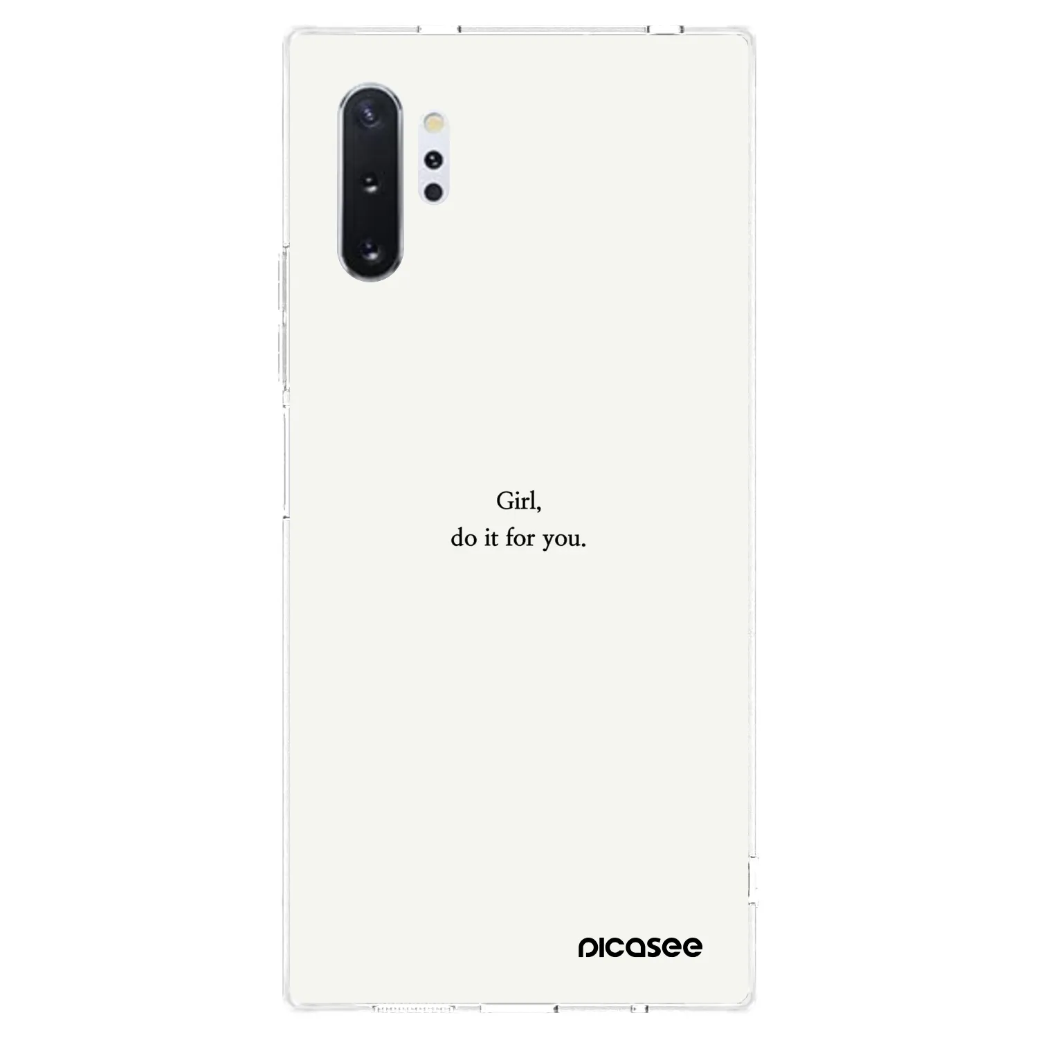 Picasee διαφανής θήκη σιλικόνης Samsung Galaxy Note 10+ N975F - Girl, do it for you