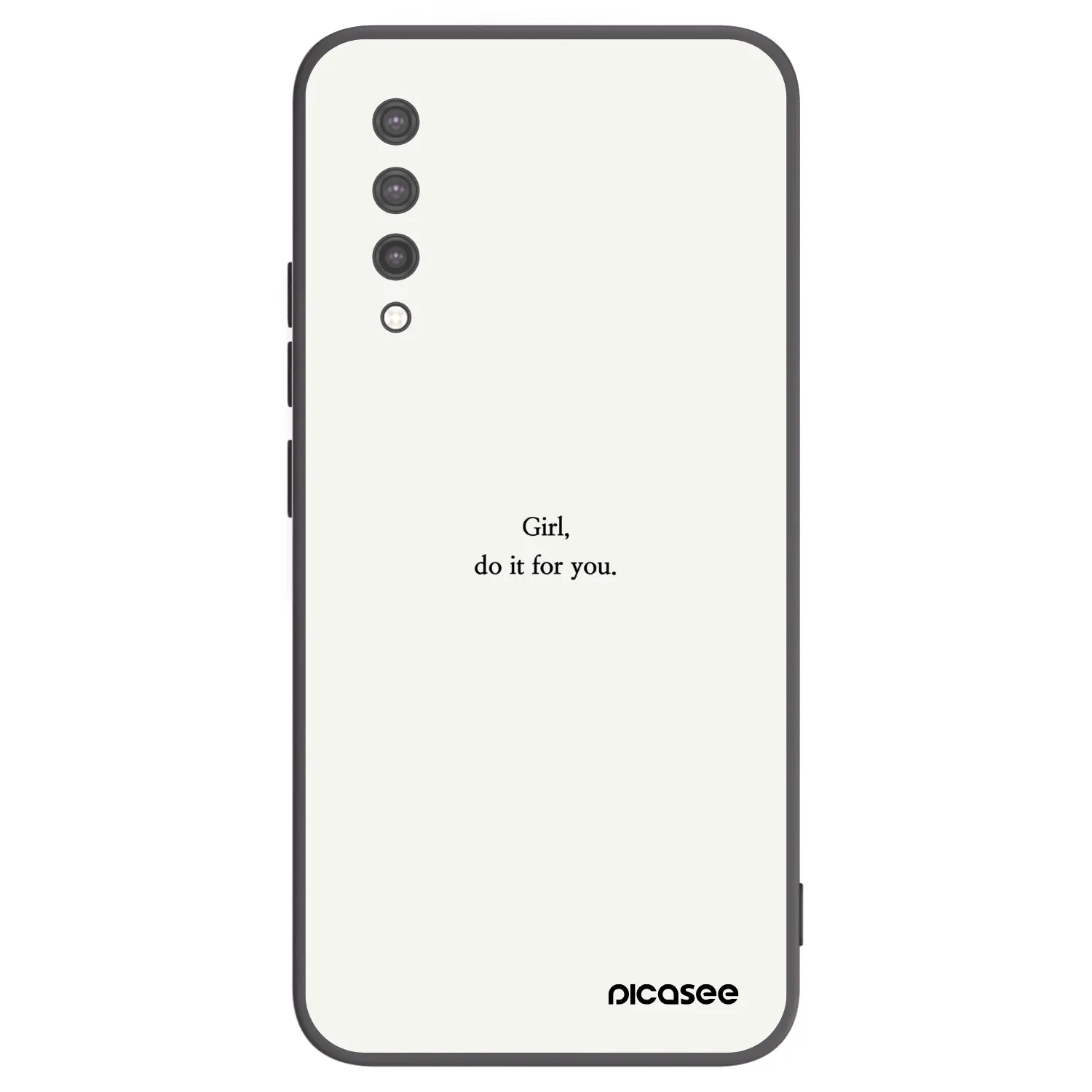Picasee Μαύρη θήκη σιλικόνης για Xiaomi Mi 9 Lite - Girl, do it for you