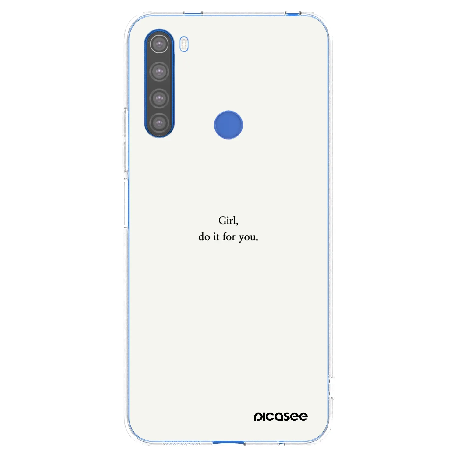 Picasee διαφανής θήκη σιλικόνης Xiaomi Redmi Note 8T - Girl, do it for you