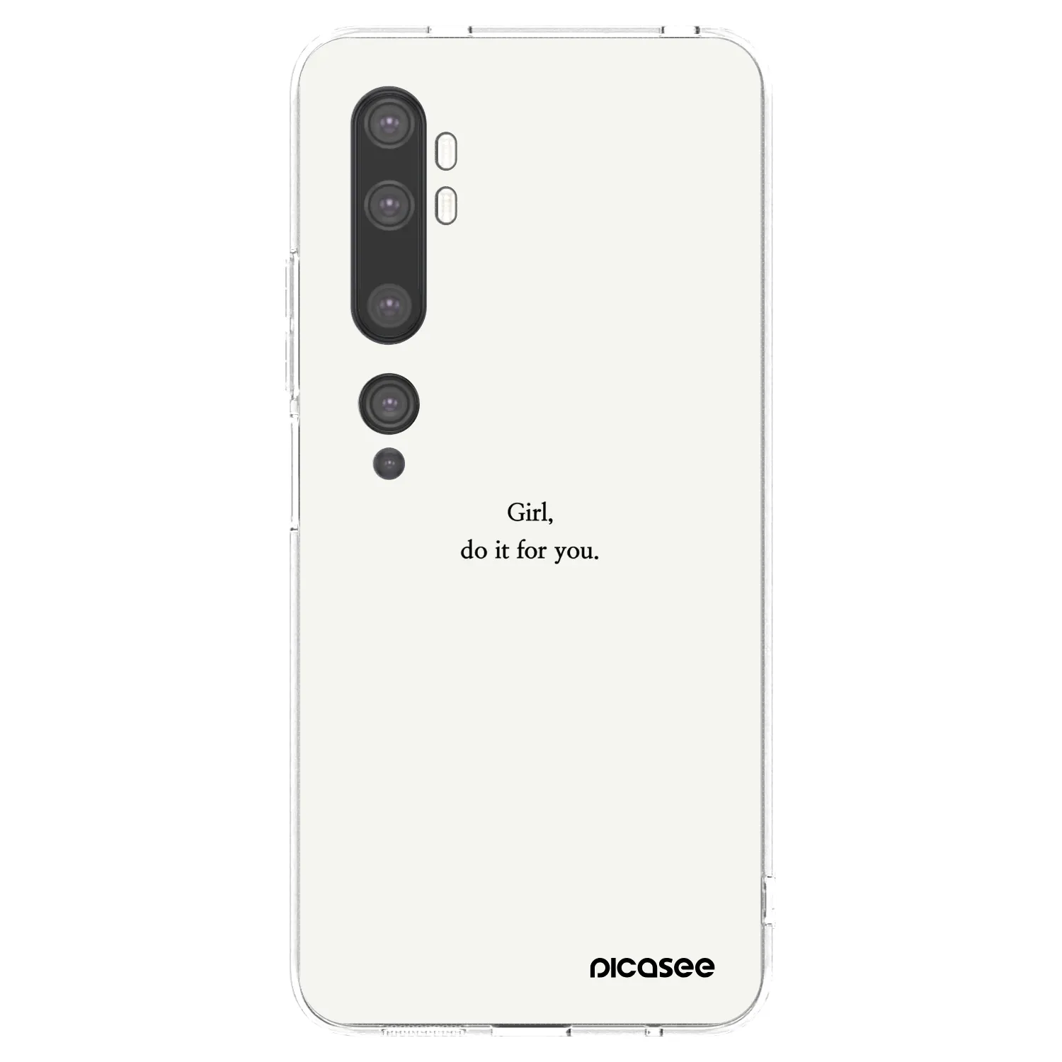 Picasee διαφανής θήκη σιλικόνης Xiaomi Mi Note 10 (Pro) - Girl, do it for you