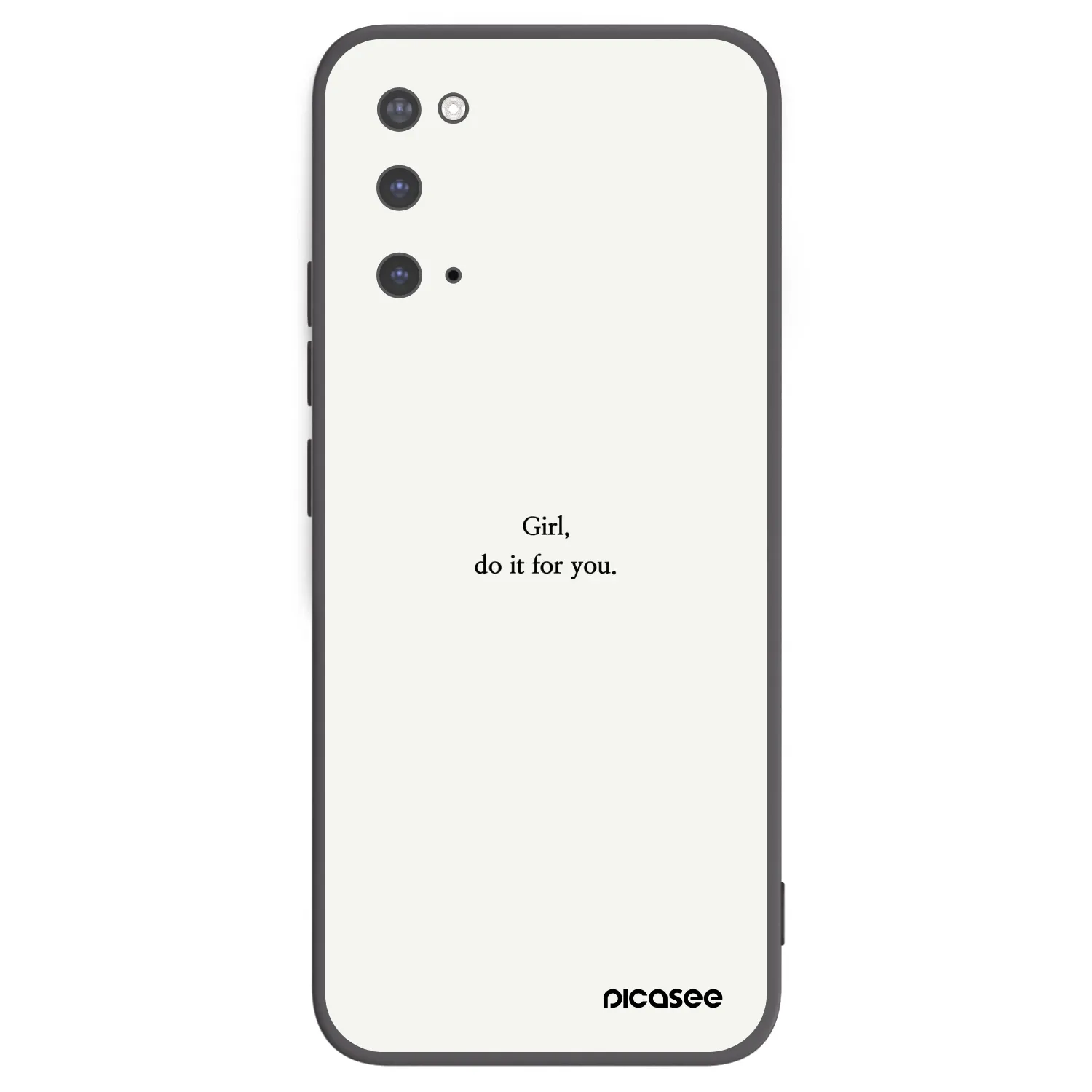 Picasee Μαύρη θήκη σιλικόνης για Samsung Galaxy S20 G980F - Girl, do it for you