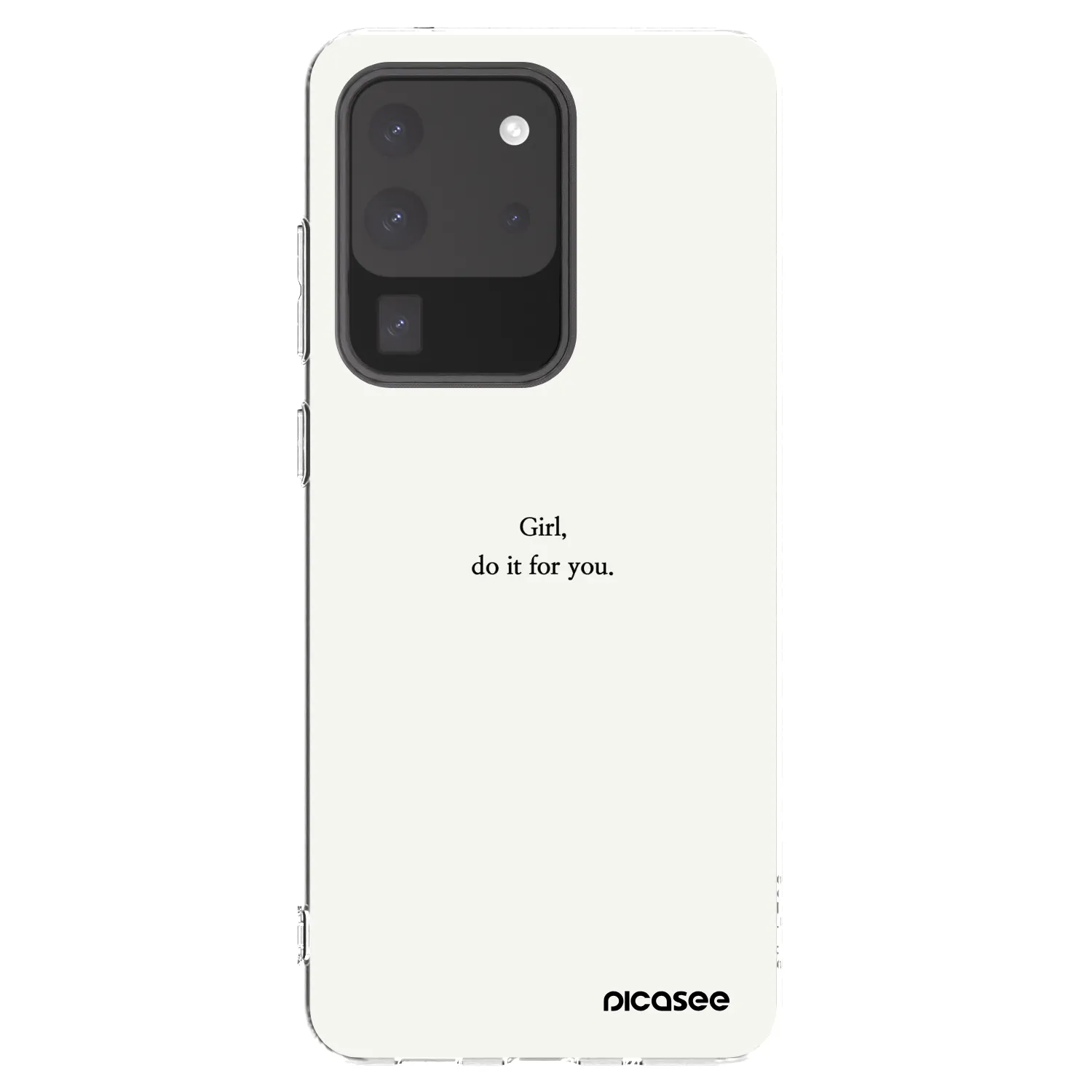 Picasee διαφανής θήκη σιλικόνης Samsung Galaxy S20 Ultra 5G G988F - Girl, do it for you