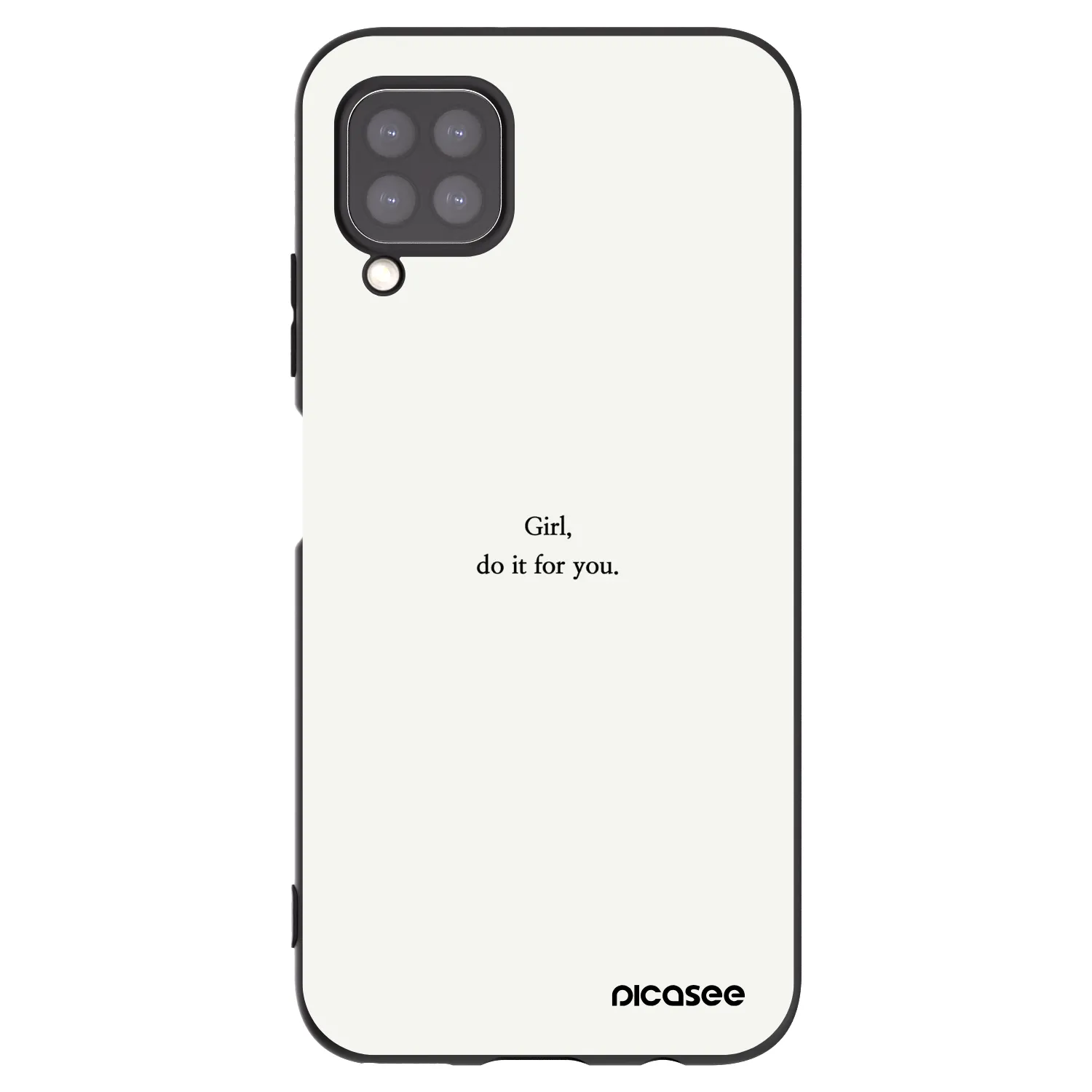 Picasee Μαύρη θήκη σιλικόνης για Huawei P40 Lite - Girl, do it for you